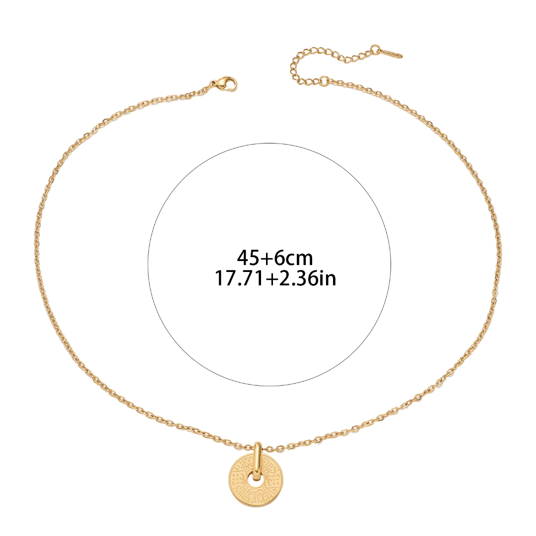 "Never Lose Hope" Arabic Calligraphy Necklace