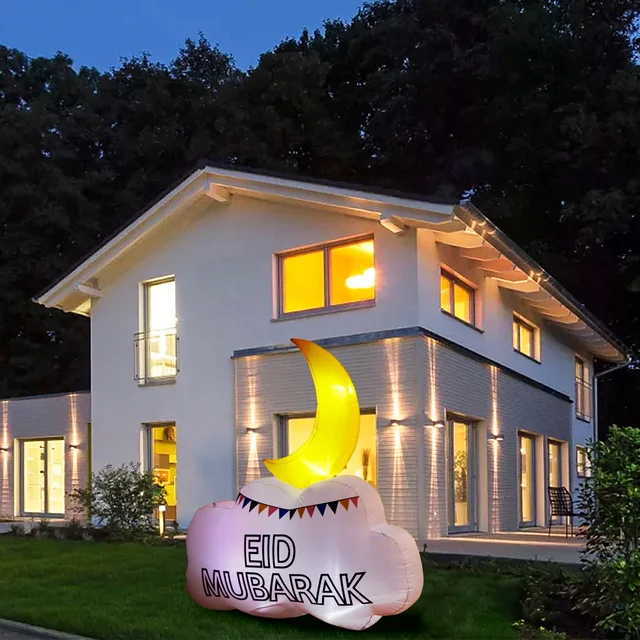 Ramadan Eid Mubarak Inflatable Double Sided Moon - Habibi Heritage