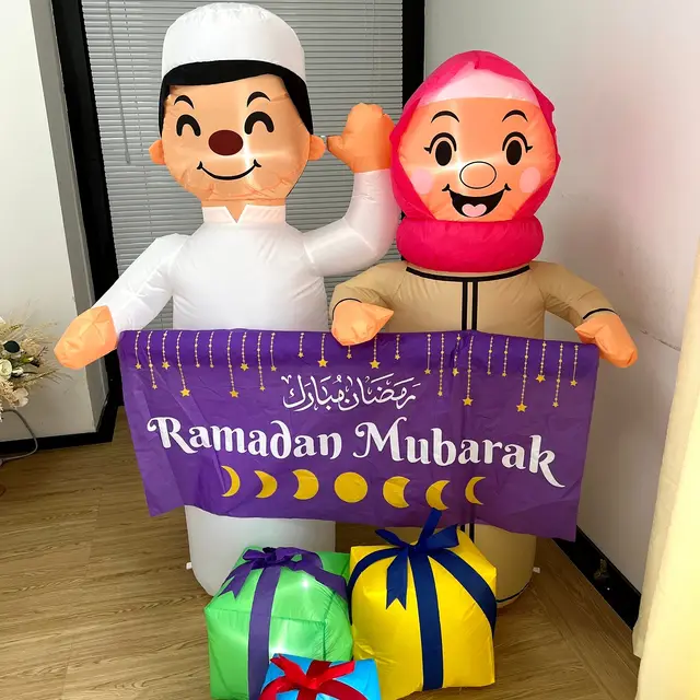 Ramadan Mubarak Inflatable Happy Family - Habibi Heritage
