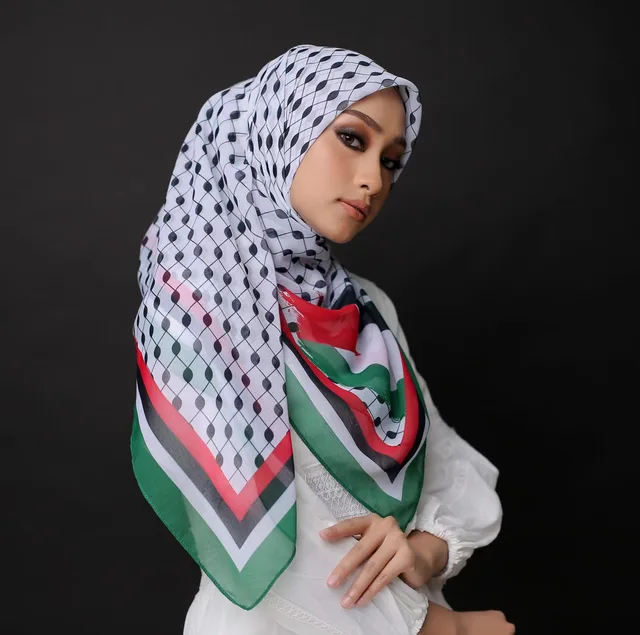 Keffiyeh Scarf - Lightweight - 65x28 Inches - Habibi Heritage