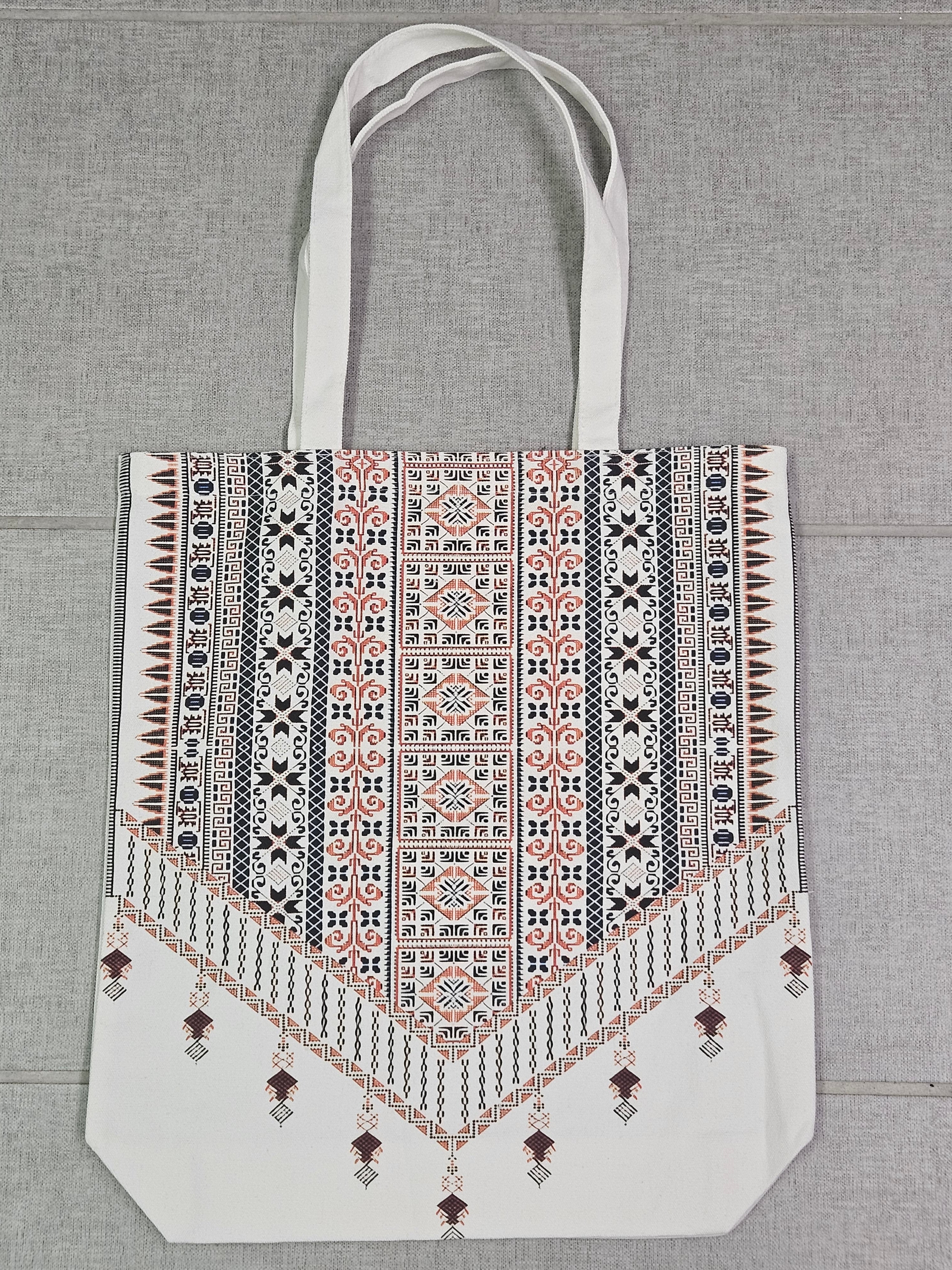 Palestinian Tetreez Canvas Tote Bag - Habibi Heritage