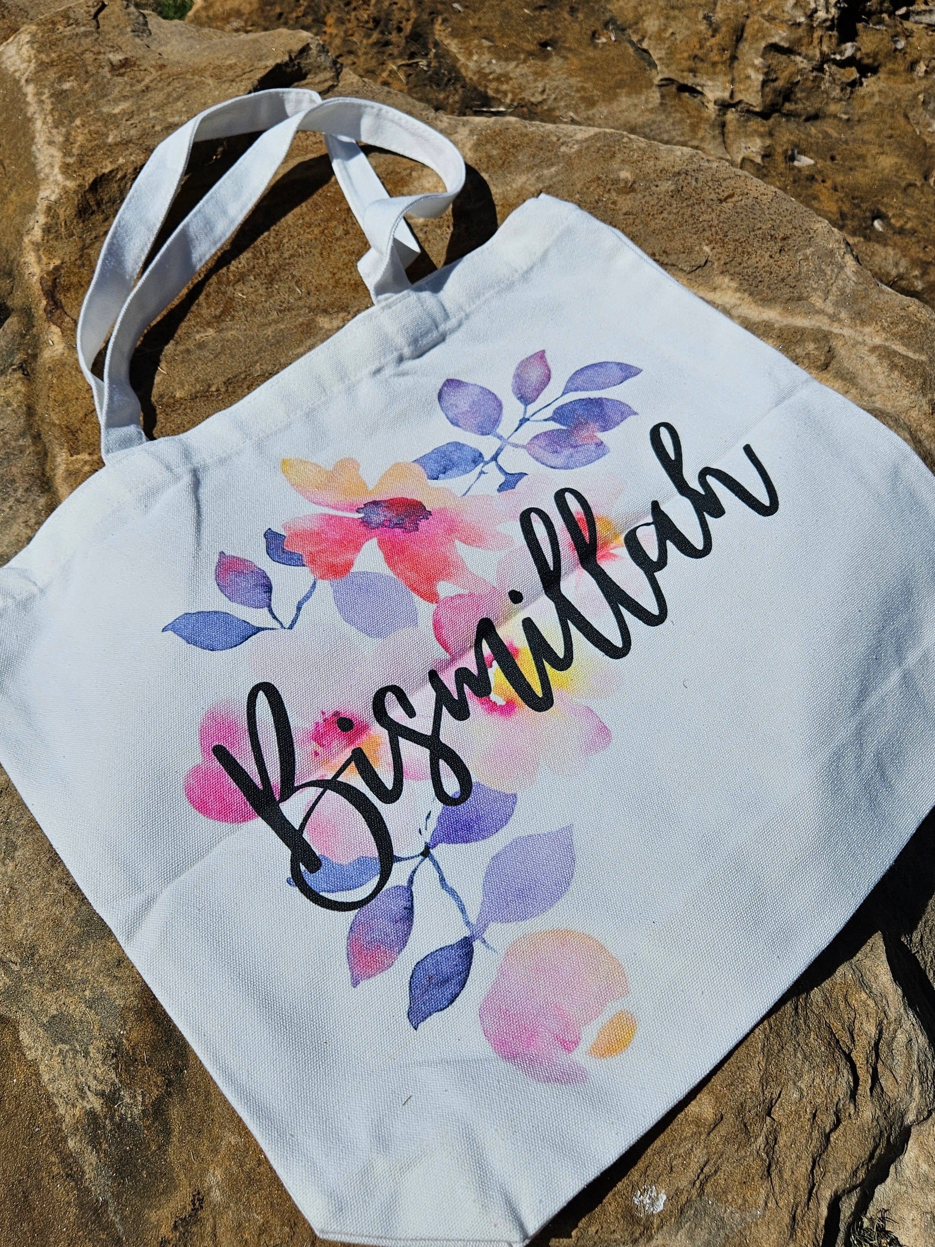 Bismillah Canvas Tote Bag - Habibi Heritage