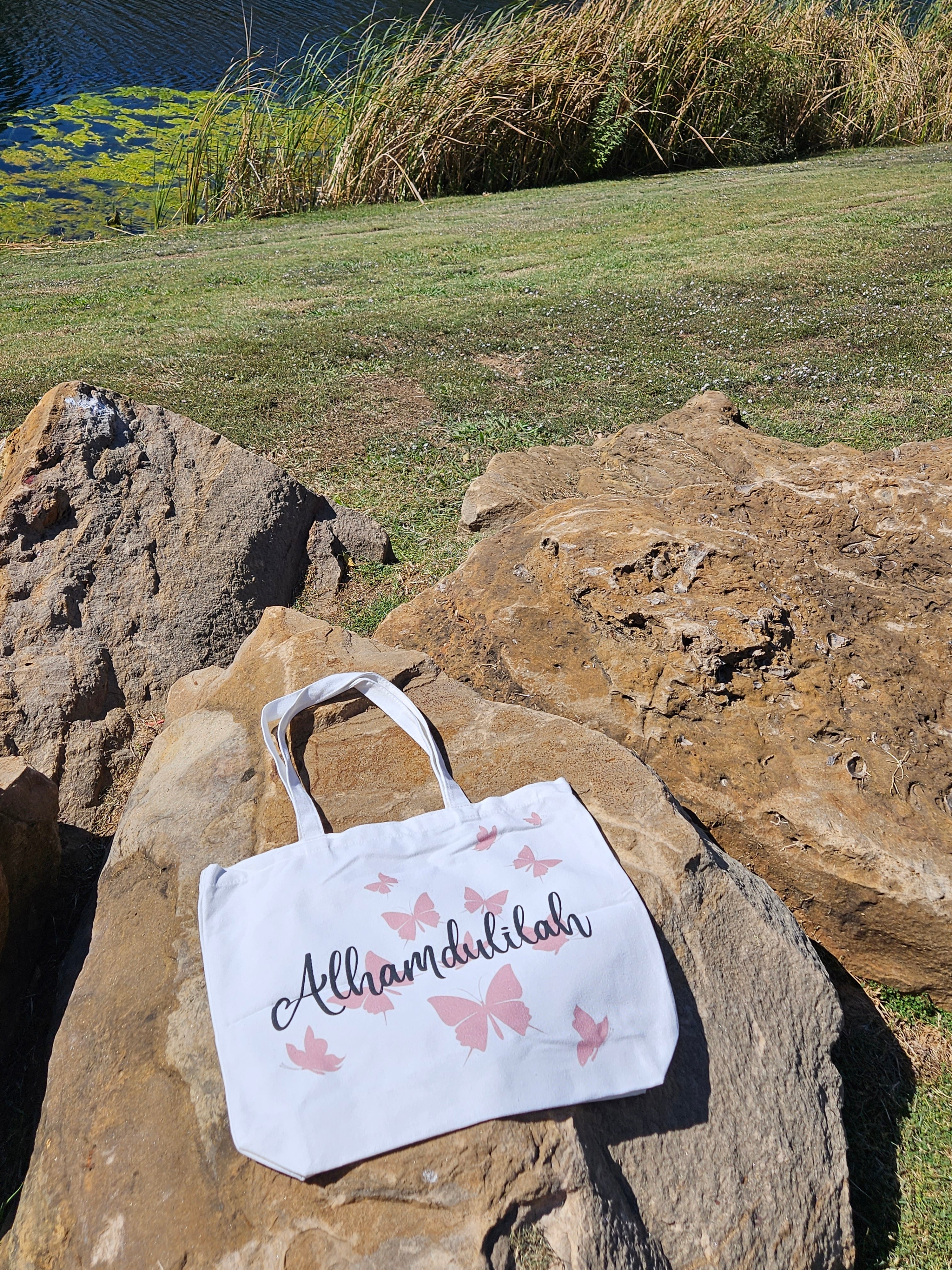 Alhamdulillah Canvas Tote Bag - Habibi Heritage