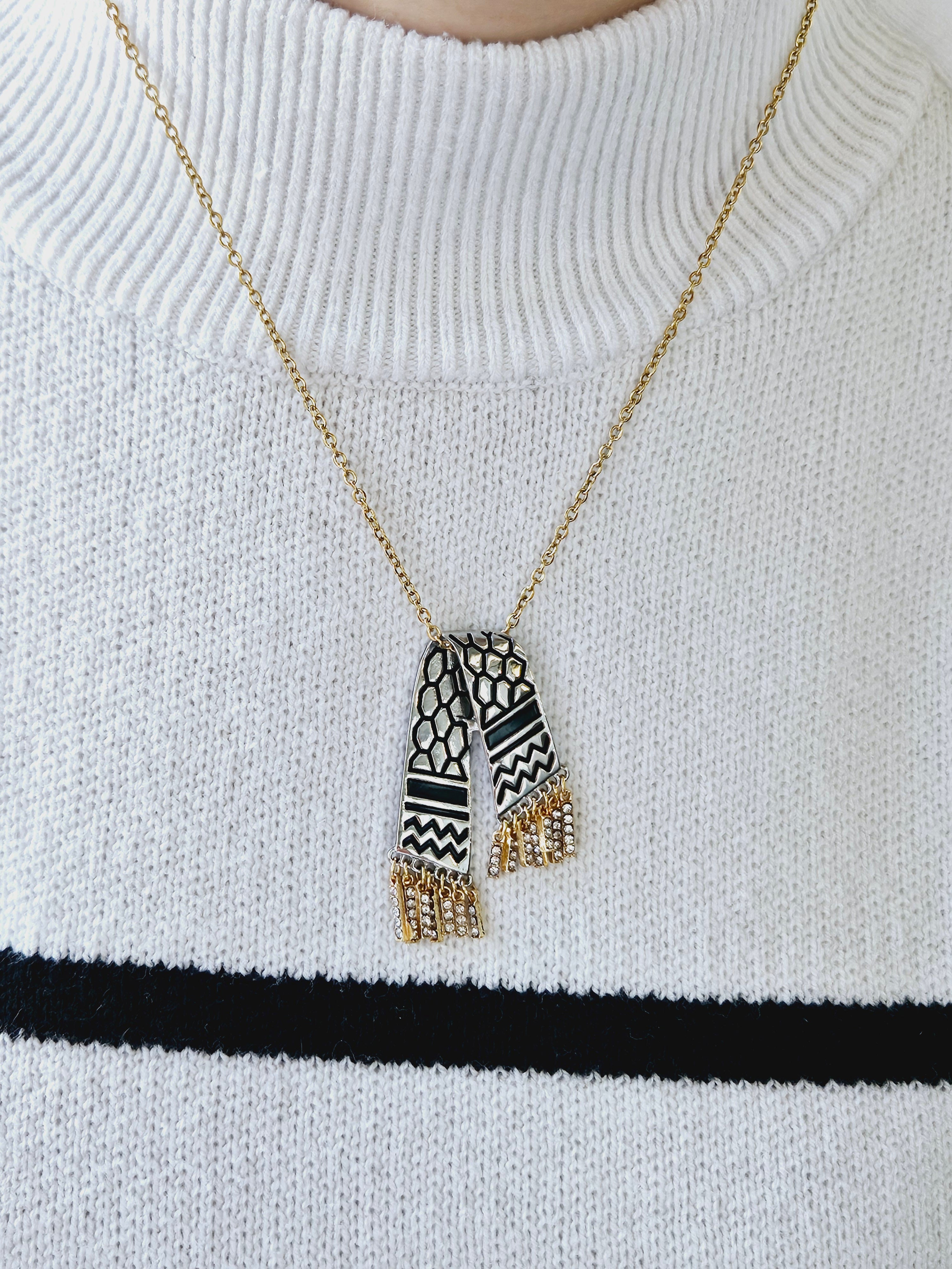 Palestine Keffiyeh Necklace - Habibi Heritage