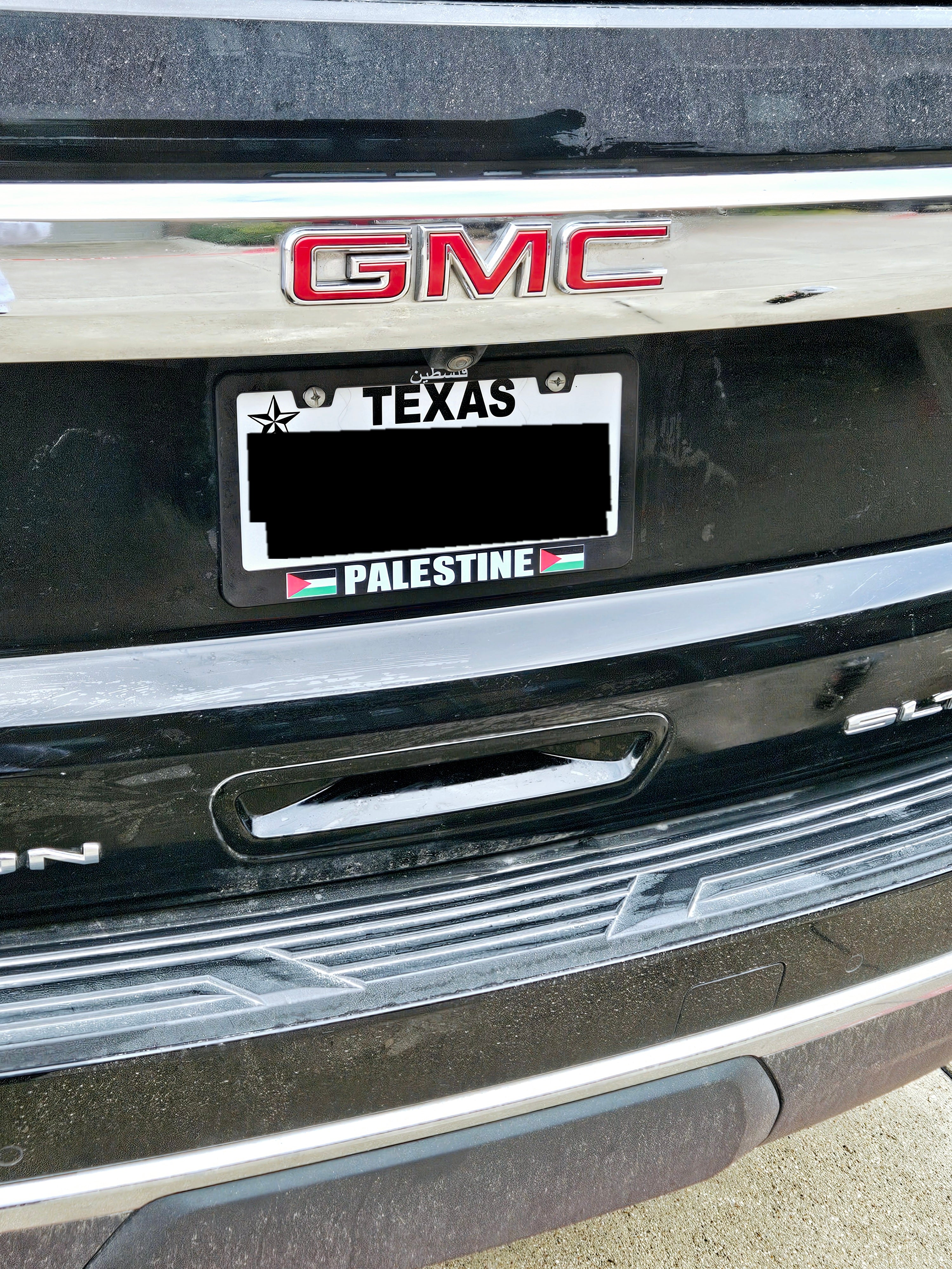 Palestine License Plate Frame Face Cover - Habibi Heritage
