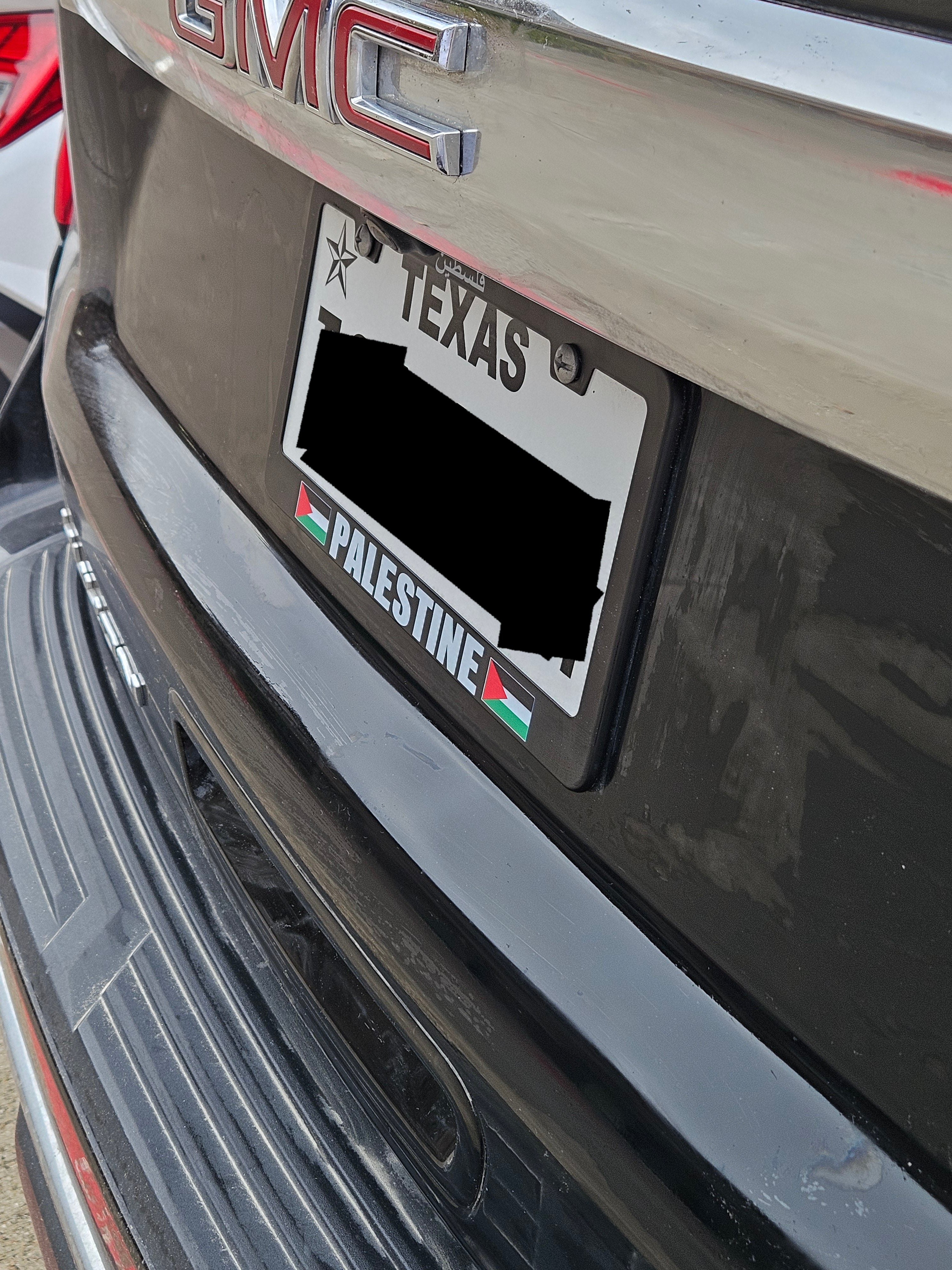 Palestine License Plate Frame Face Cover - Habibi Heritage