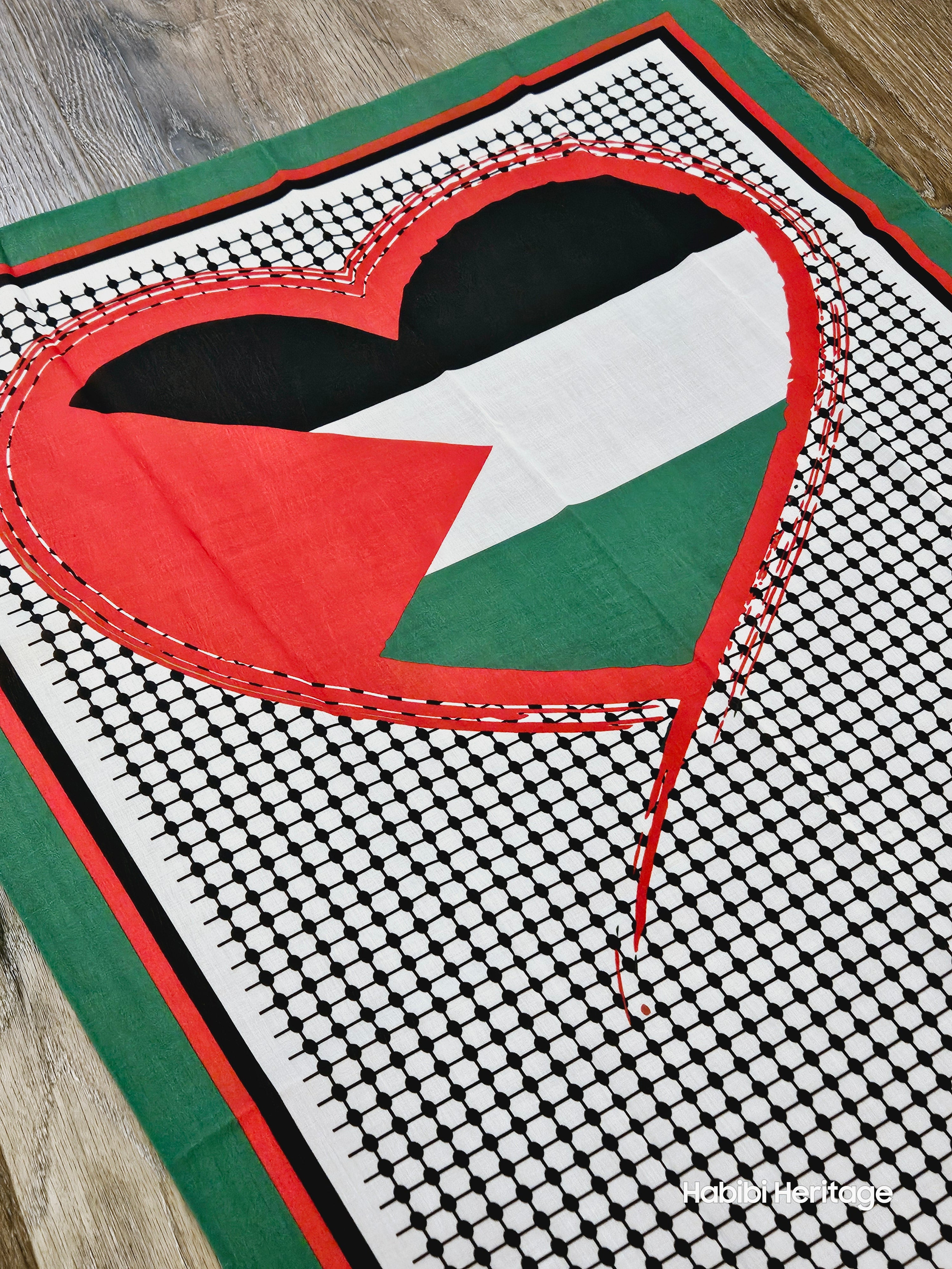 Palestine Keffiyeh Scarf - Lightweight - 65x28 Inches
