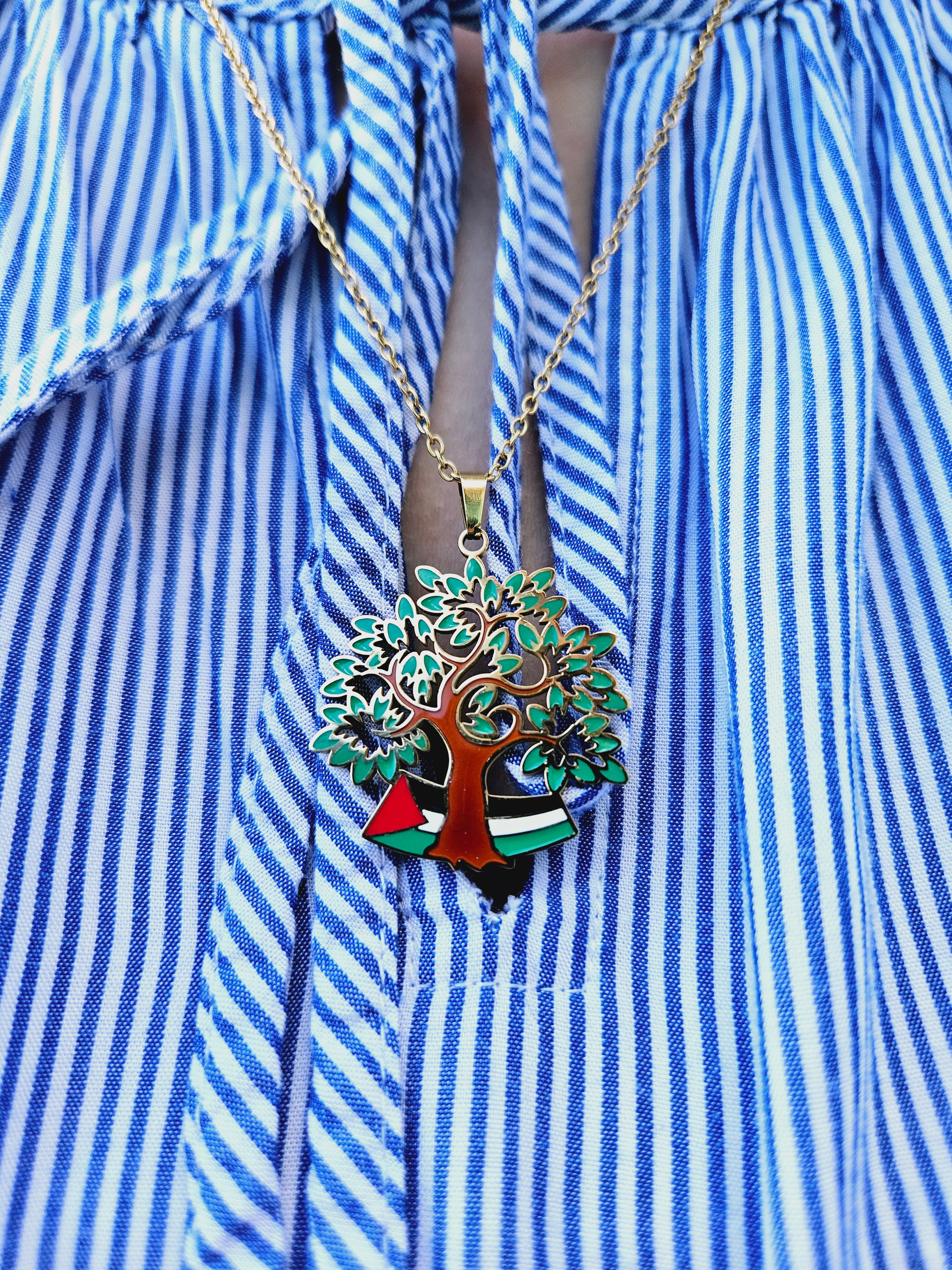 Palestine Olive Tree Necklace