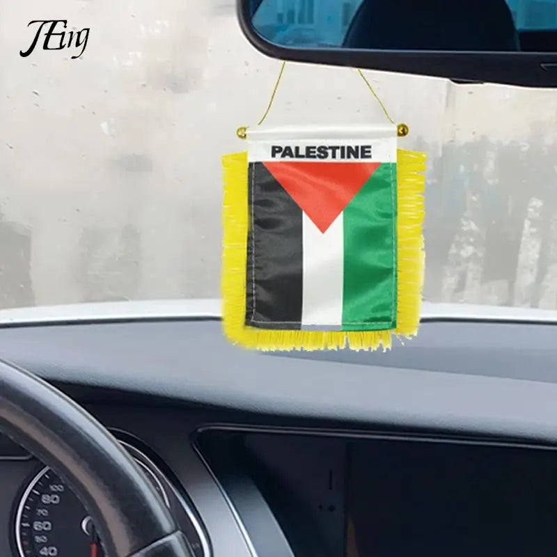 Palestine Mini Flag with suction Perfect For Hanging - Habibi Heritage