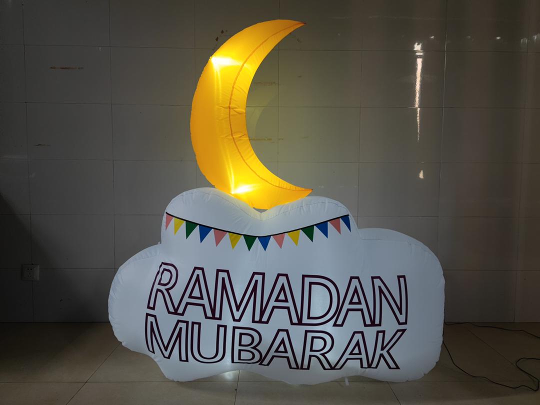 Ramadan Eid Mubarak Inflatable Double Sided Moon - Habibi Heritage