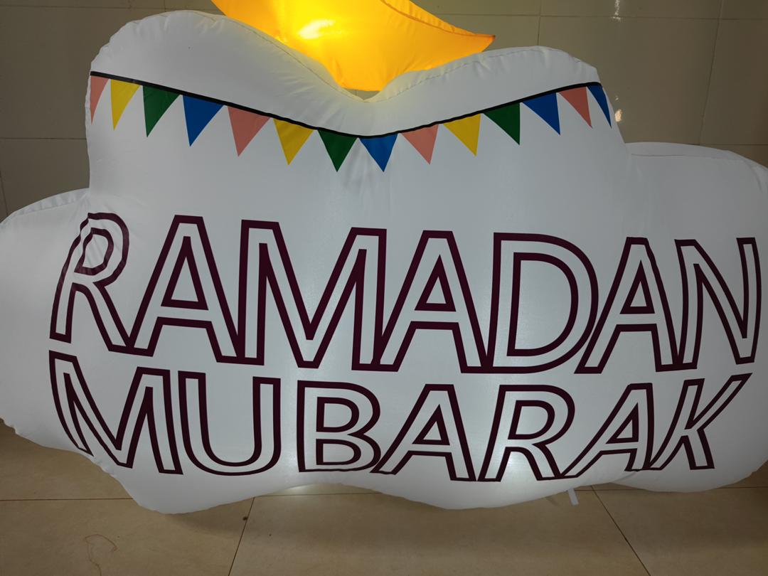 Ramadan Eid Mubarak Inflatable Double Sided Moon - Habibi Heritage