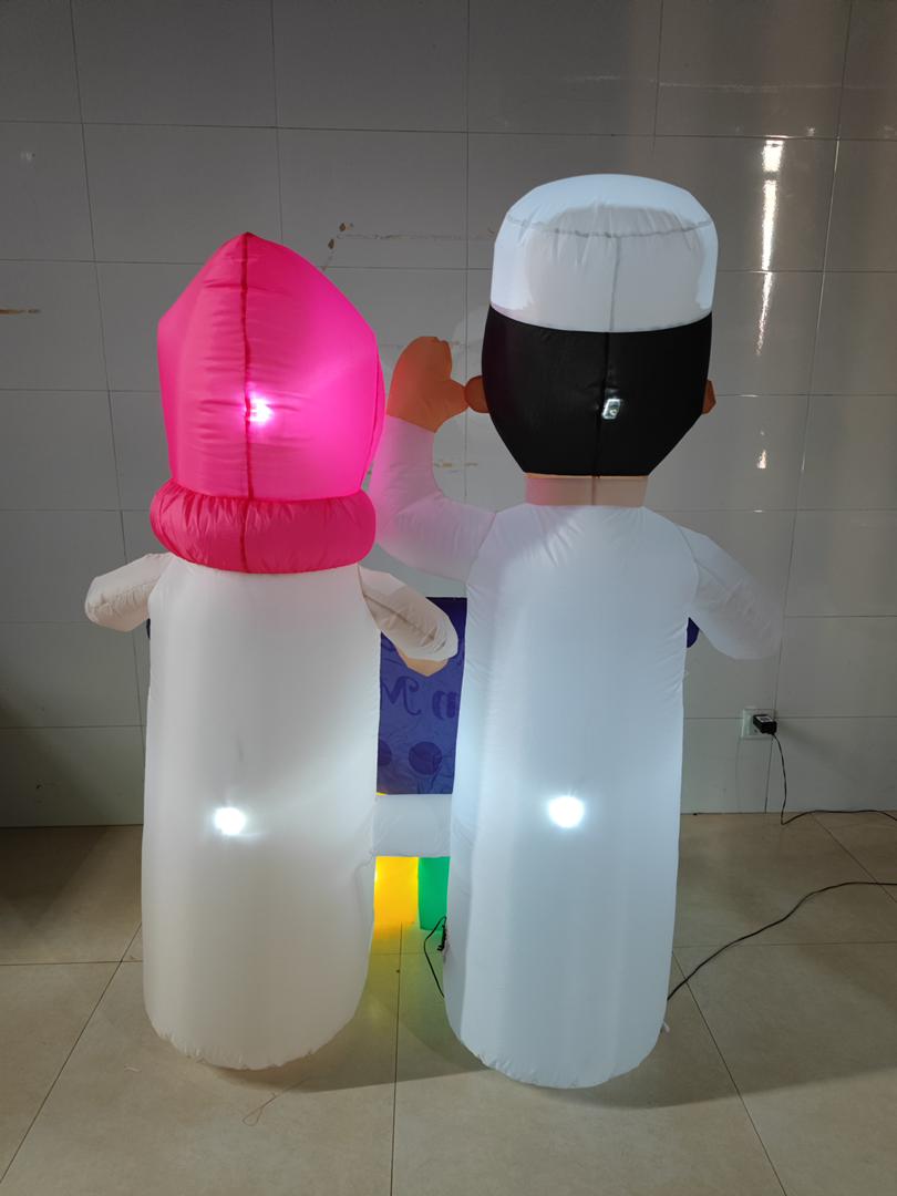 Ramadan Mubarak Inflatable Happy Family - Habibi Heritage