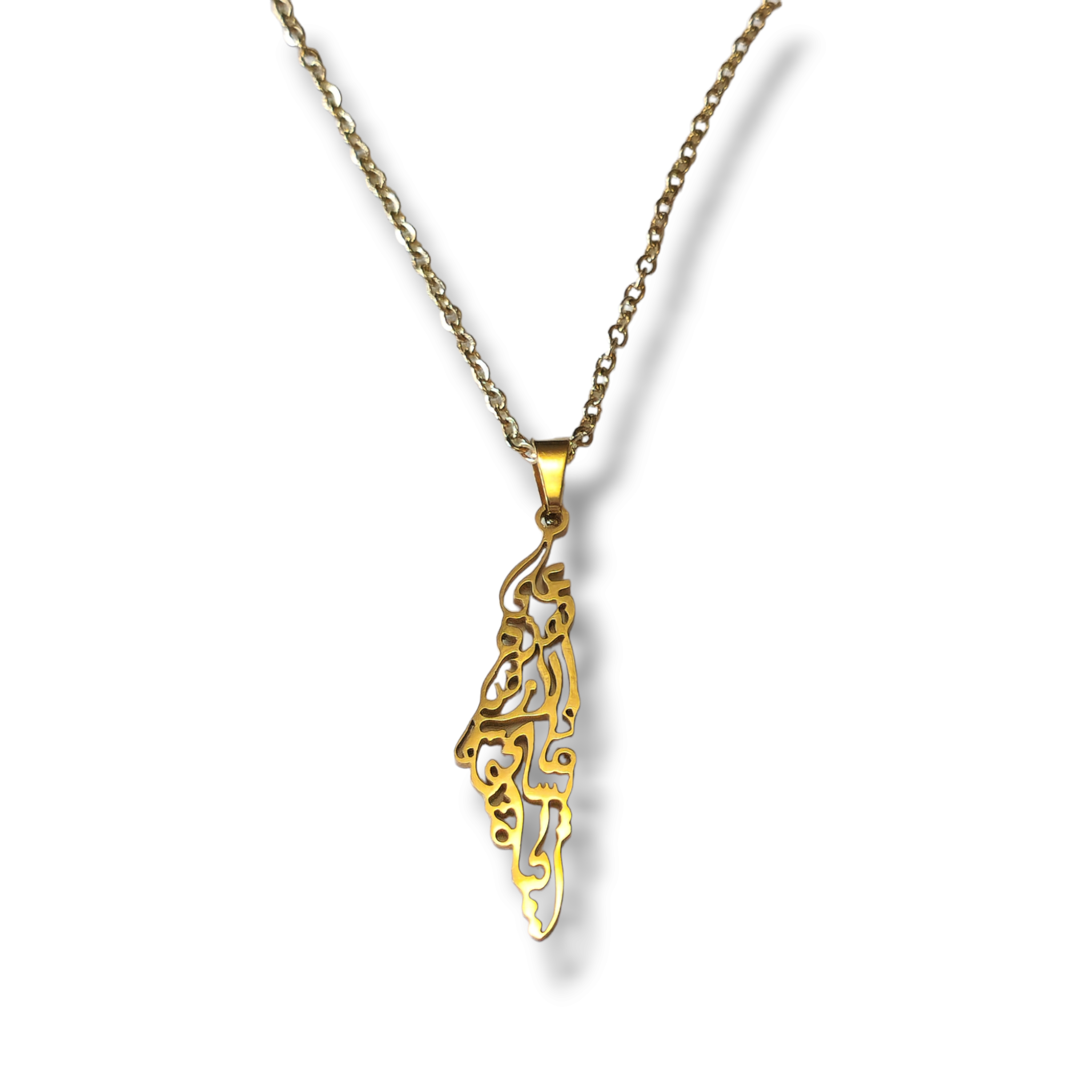 Palestine Necklace - Palestinian Land Necklace - Habibi Heritage