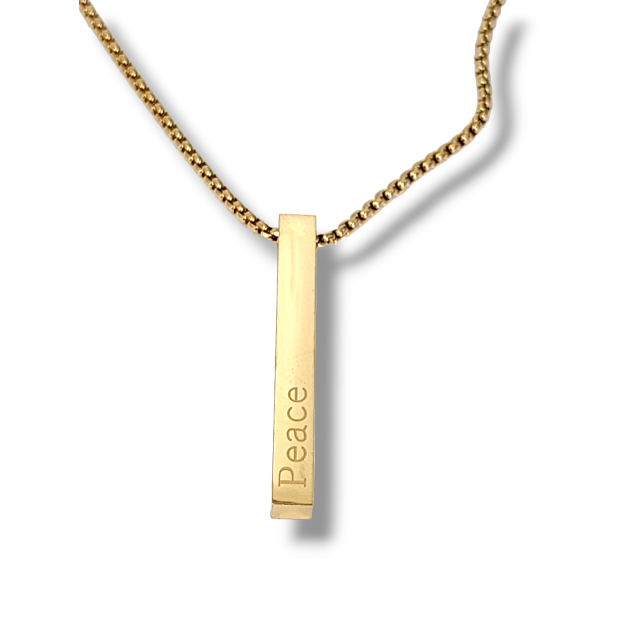 Peace سلام (Salaam) Bar Necklace - Habibi Heritage