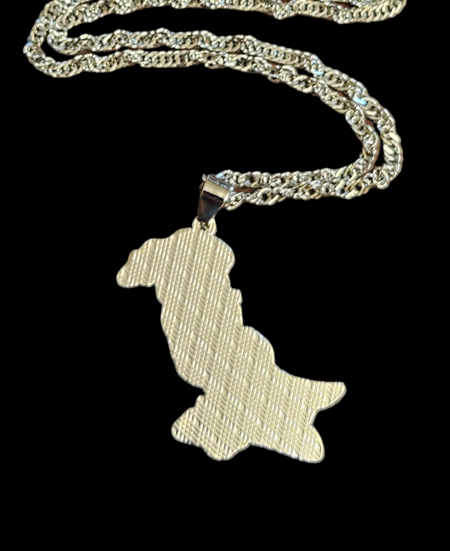 Pakistan Flag Map Shape Pendent Necklace - Habibi Heritage