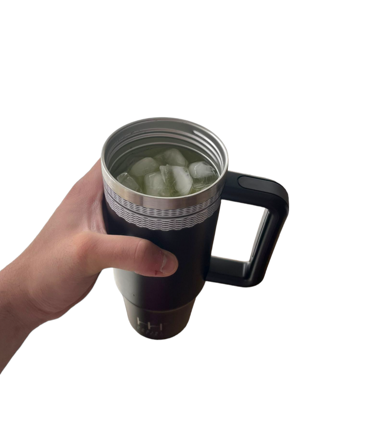 30oz Tumbler Cup Double Wall Stainless Steel Vacuum Insulted Mug with Handle - Keffiyeh Design - Habibi Heritage