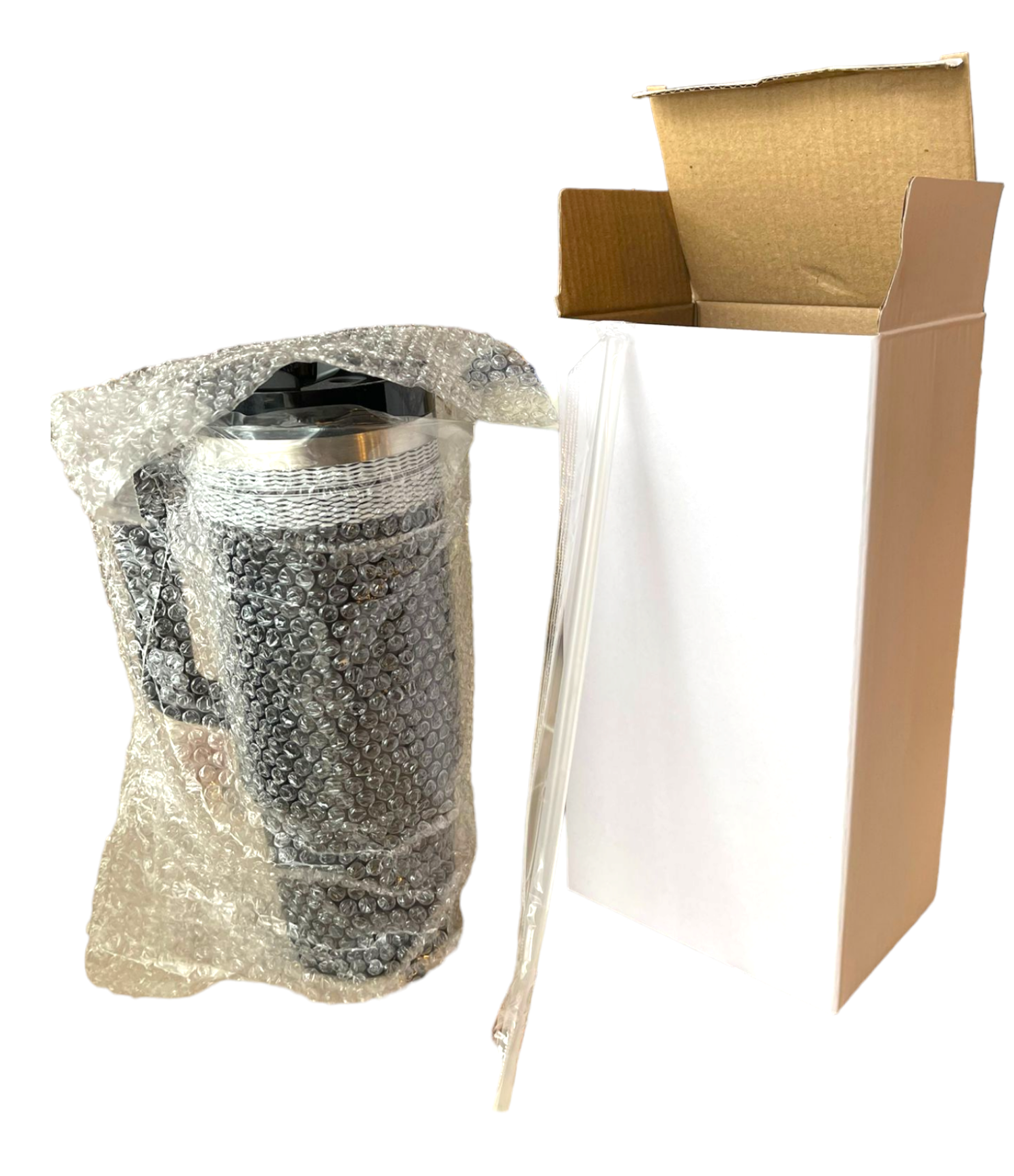 30oz Tumbler Cup Double Wall Stainless Steel Vacuum Insulted Mug with Handle - Keffiyeh Design - Habibi Heritage