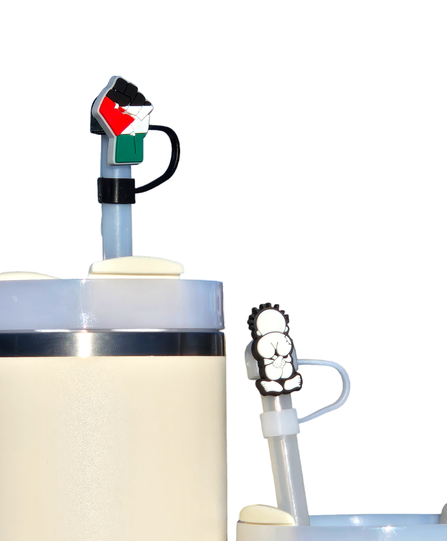 Palestine & Handala Covers for straws - 4 pack