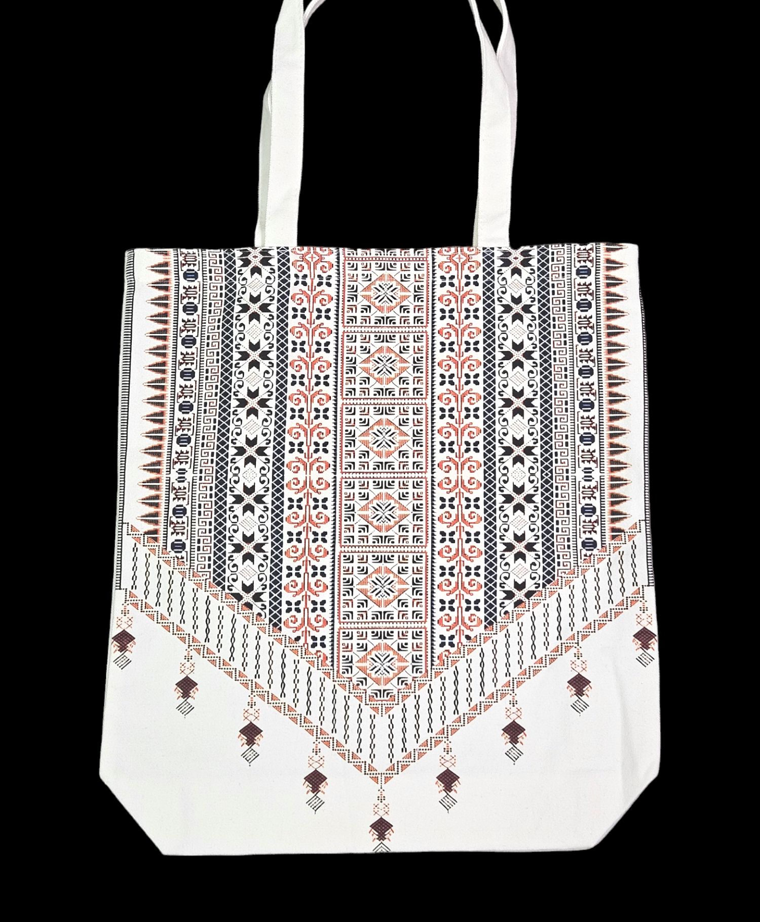 Palestinian Tatreez Canvas Tote Bag – A Timeless Cultural Statement