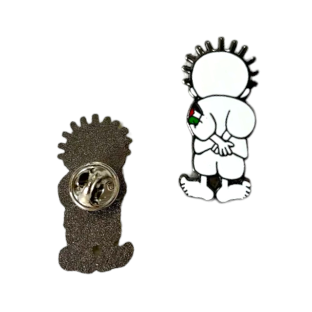 Palestinian Themed Pins / Lapels Stainless Steel Keffiyeh Handala Palestine Flag Pin