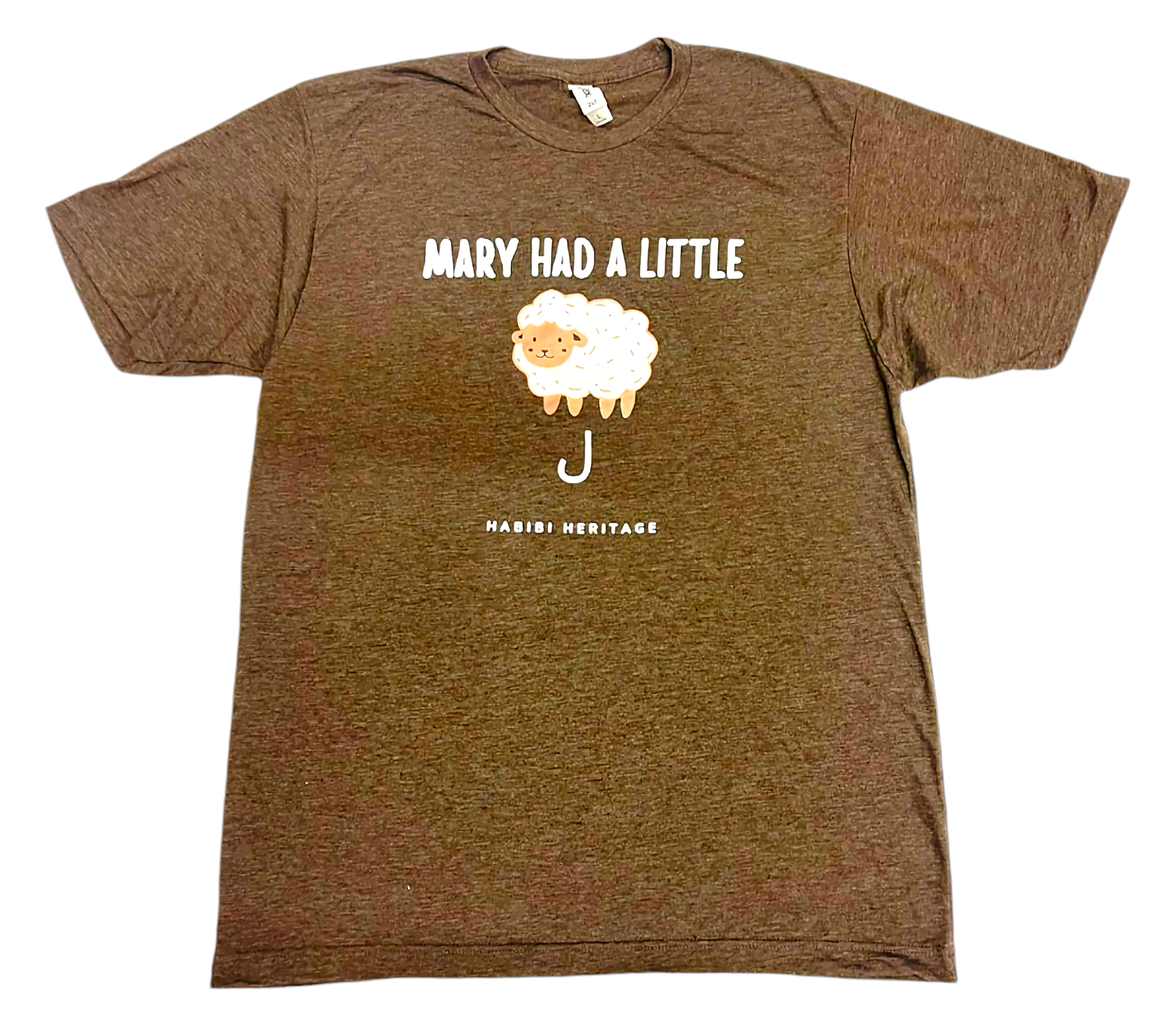 Mary Had A Little ﻝ (Lamb) T-shirt - Funny Arabic Letter English Play on Word Shirt
