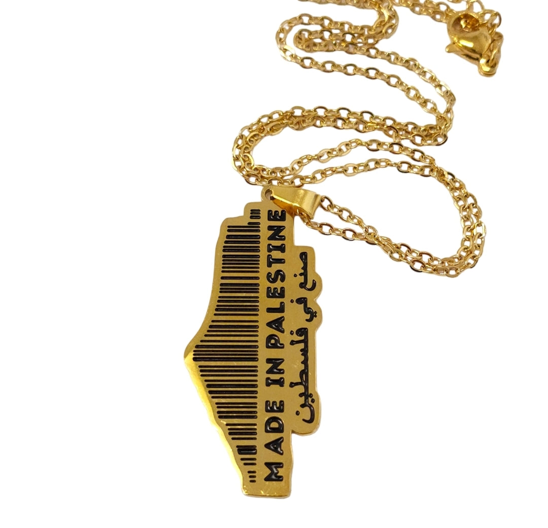 Made in Palestine Necklace - Habibi Heritage