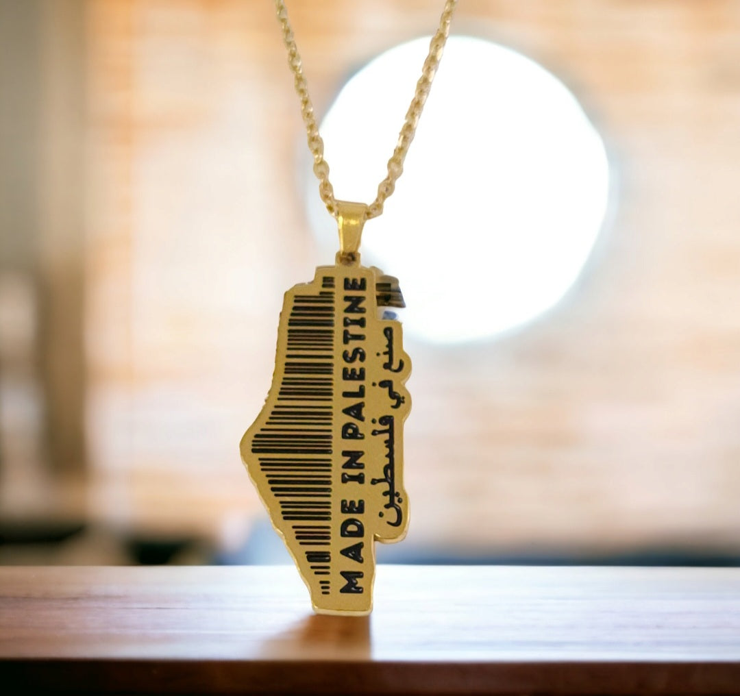 Made in Palestine Necklace - Habibi Heritage