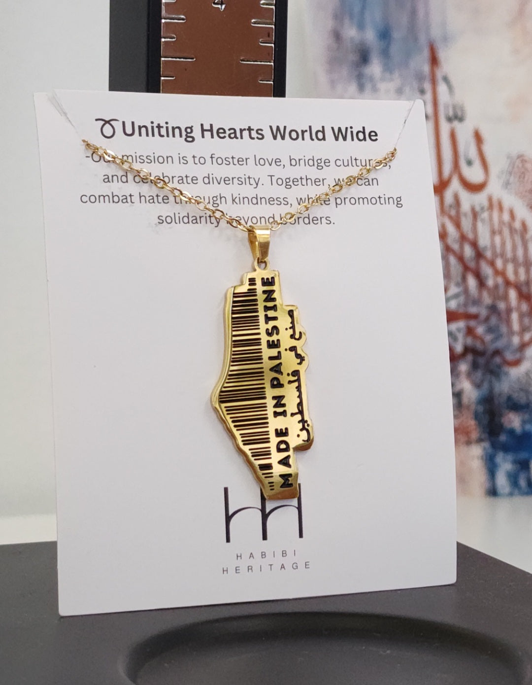 Made in Palestine Necklace - Habibi Heritage
