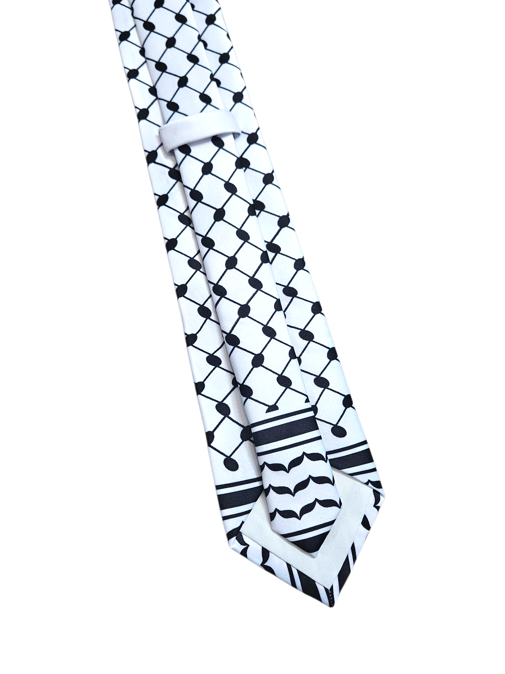 Palestinian Keffiyeh Tie - Polyester Neck Tie - 2 Kufiya Pattern Options Available