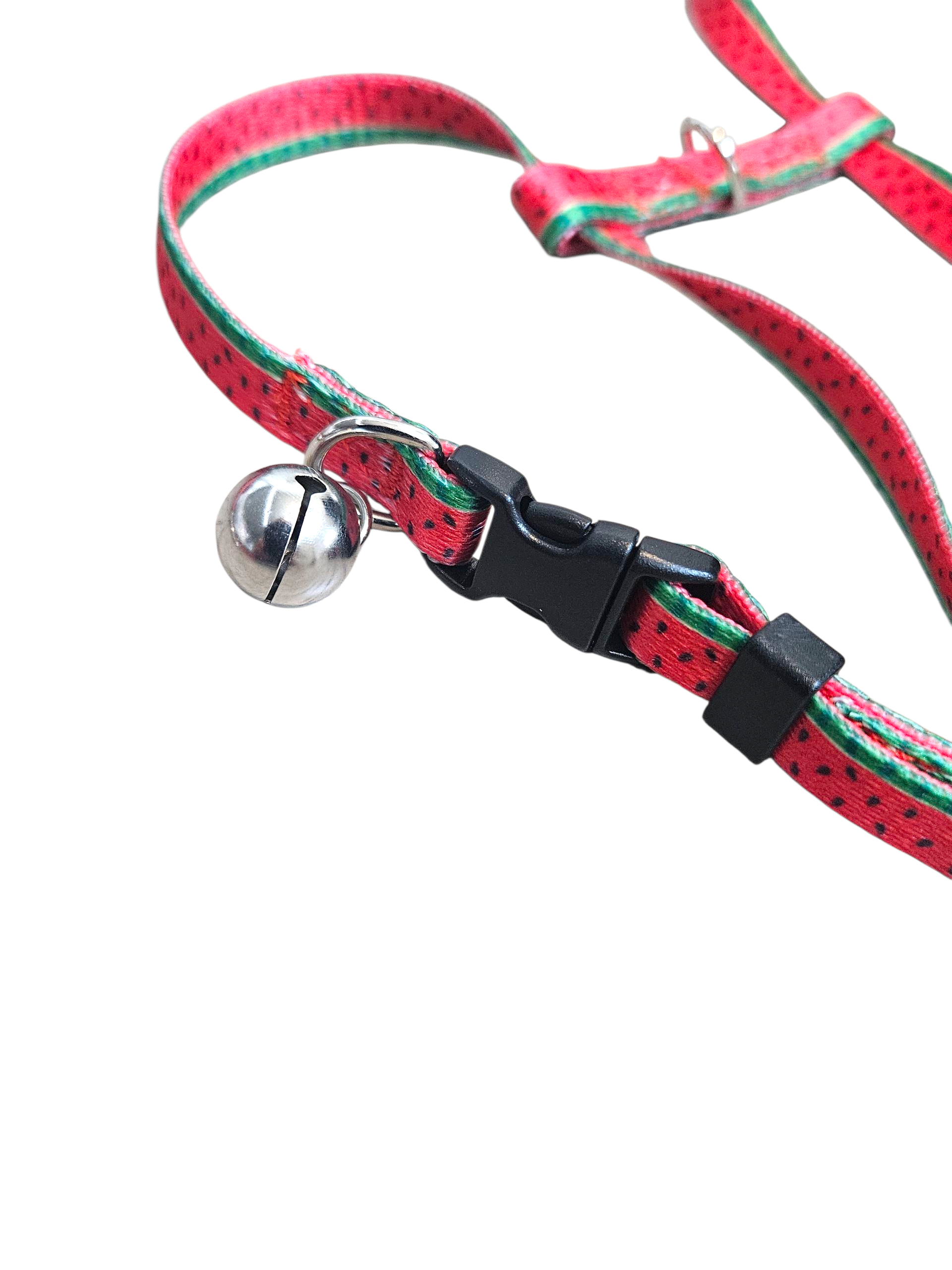Cat Harness & Leash Set - Watermelon and Keffiyeh Pattern