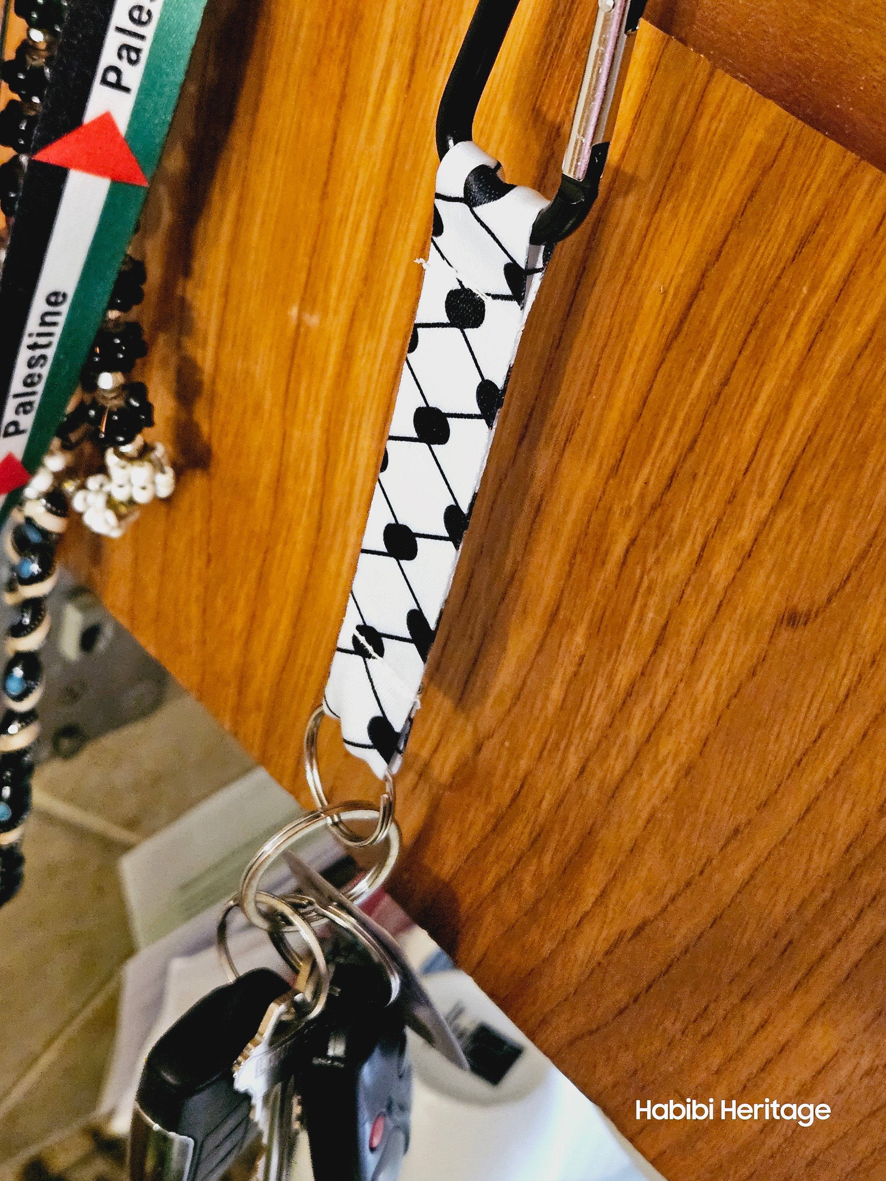 Keffiyeh Keychain - Kufiya Keyring - Habibi Heritage
