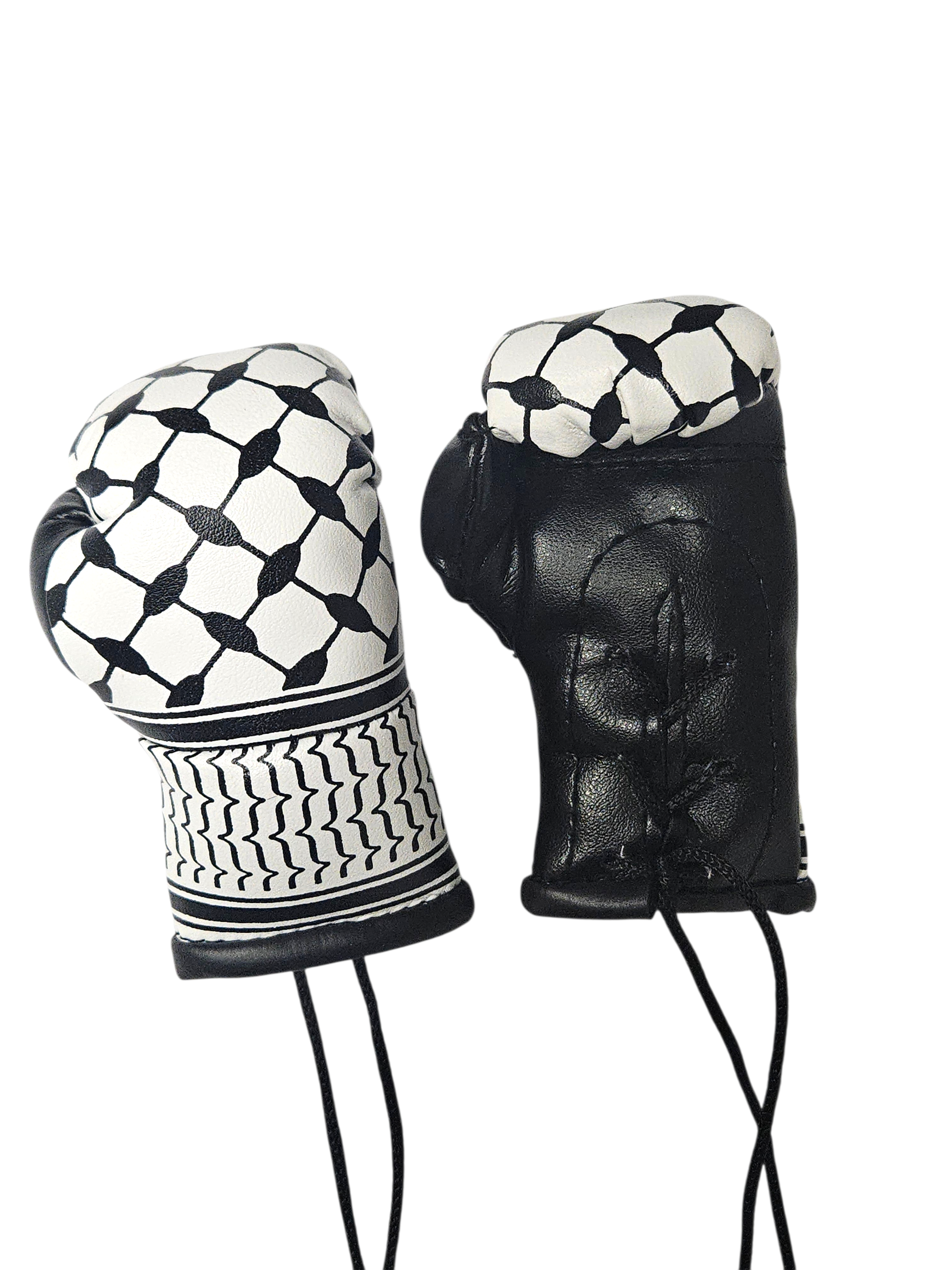 Keffiyeh Mini Boxing Gloves For Hanging