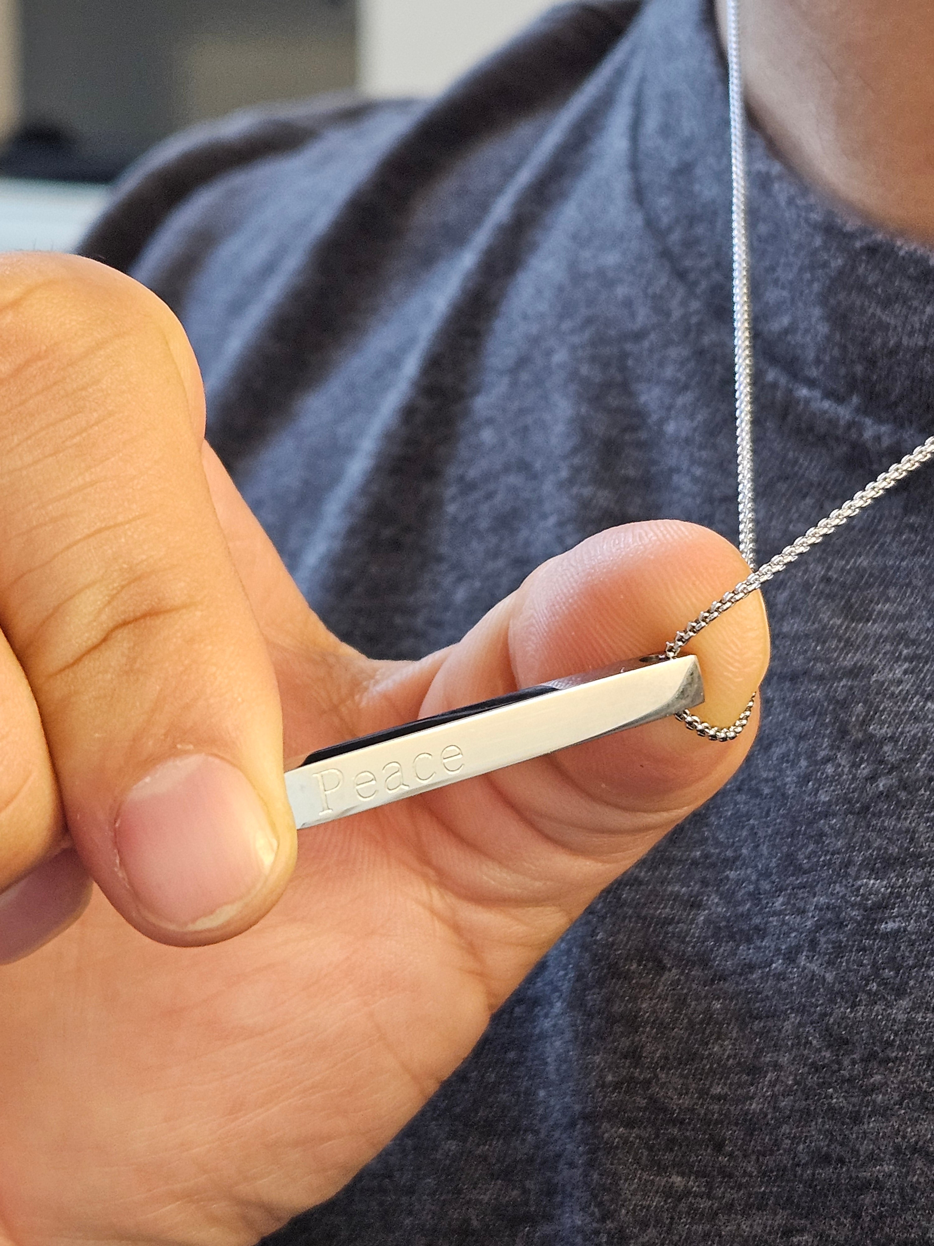 Peace سلام (Salaam) Bar Necklace