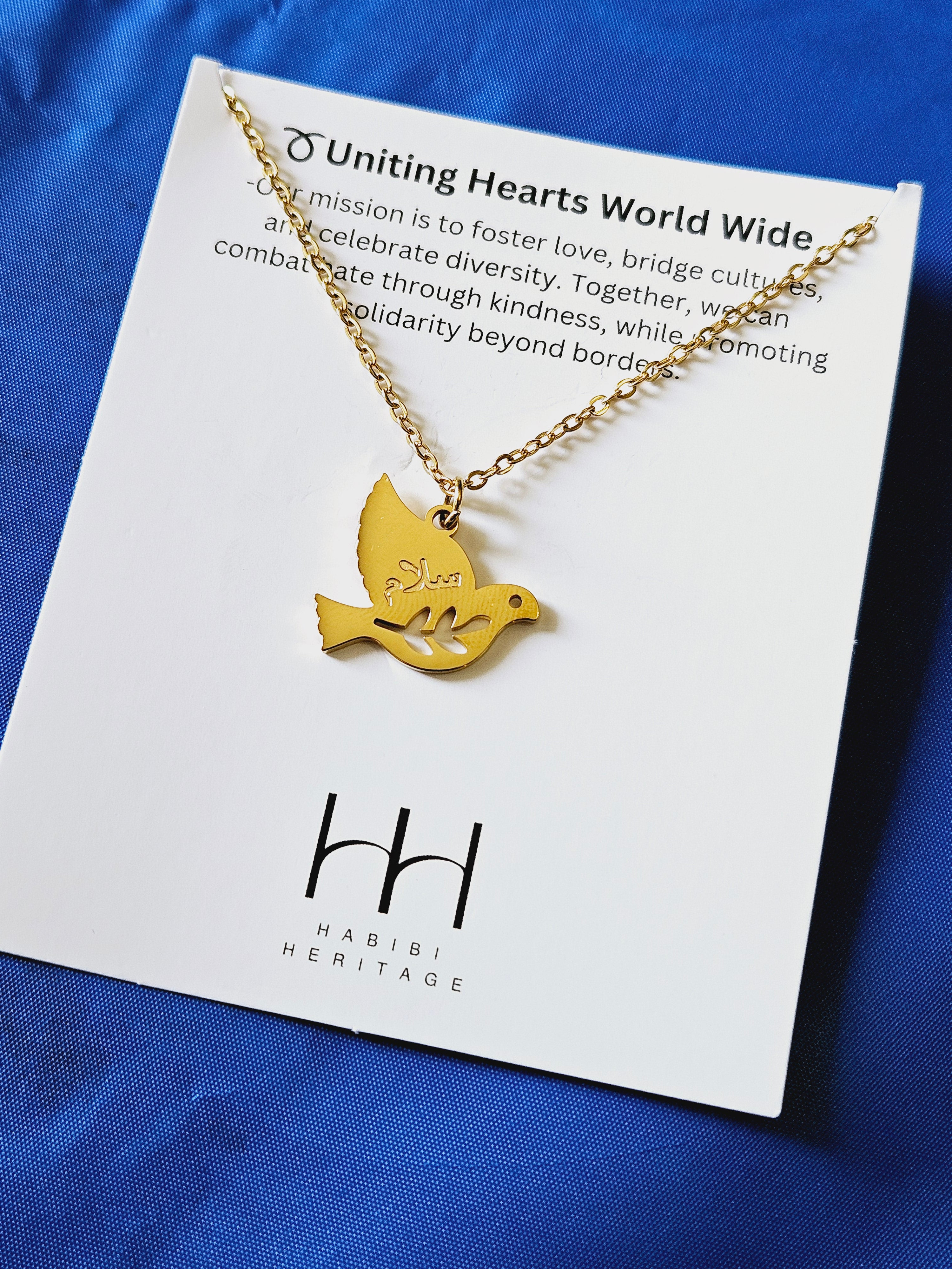 Peace Bird Necklace - Salaam - Habibi Heritage