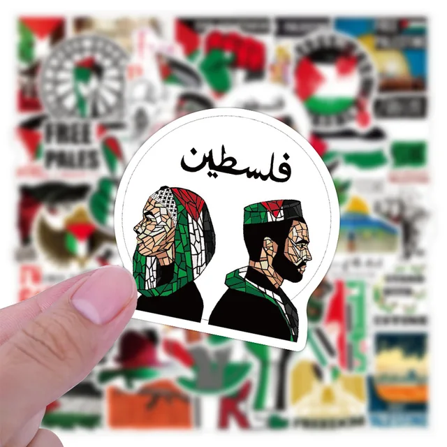 Palestine Stickers - 50 pack Palestinian stickers decals vinyl waterproof - Habibi Heritage