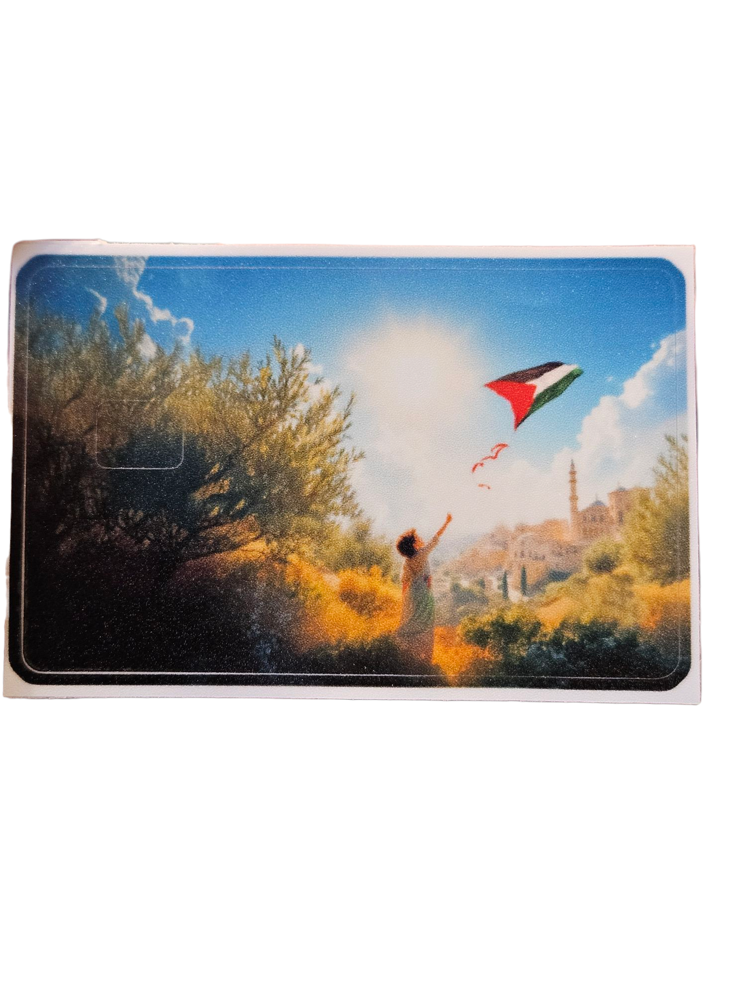 Palestine Credit Card Skin Palestinian keffiyeh Sticker for credit cards