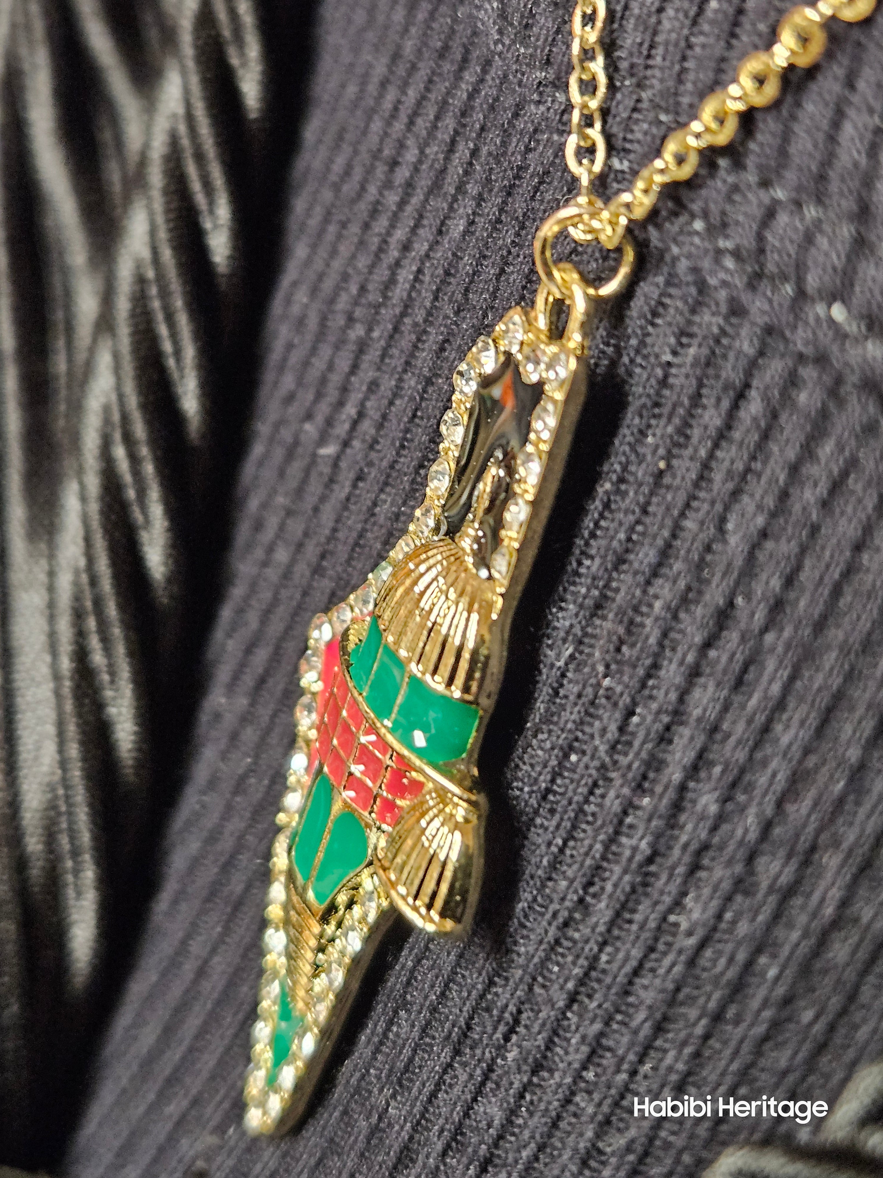 Palestine Quds 3D Necklace - Habibi Heritage