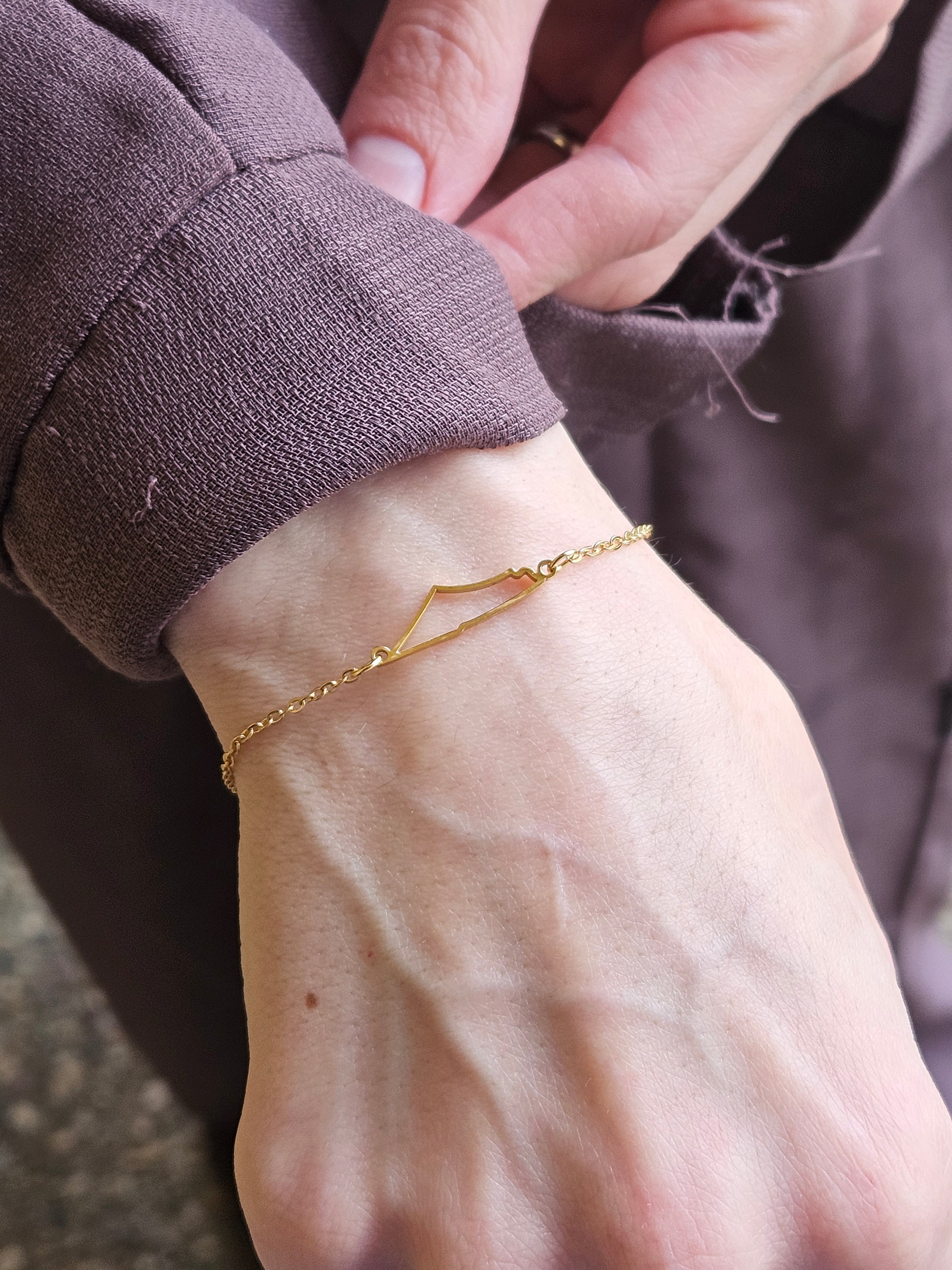 Palestine Map Bracelet - Habibi Heritage