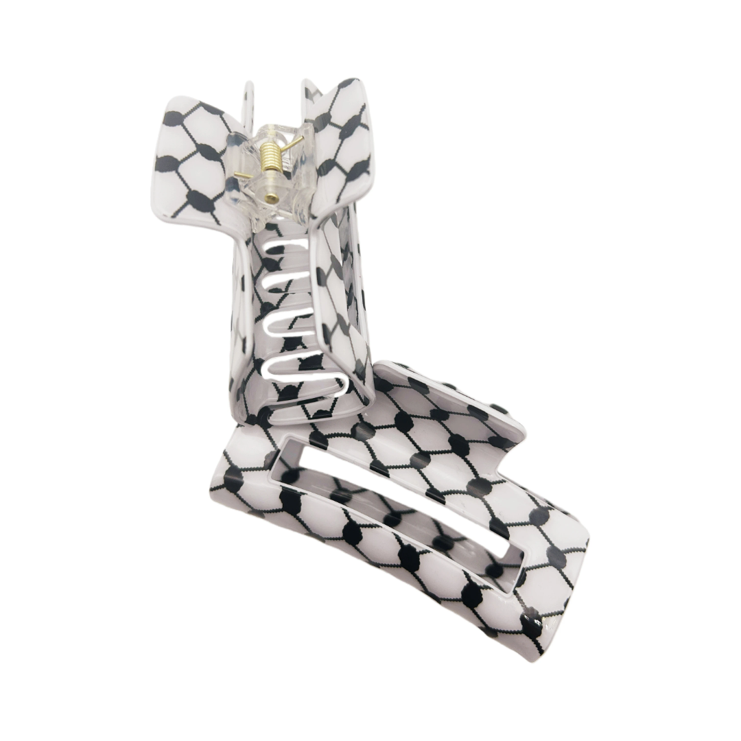 Keffiyeh Hair Clip Large Hatta kufiya Hair Claw 8.5cm