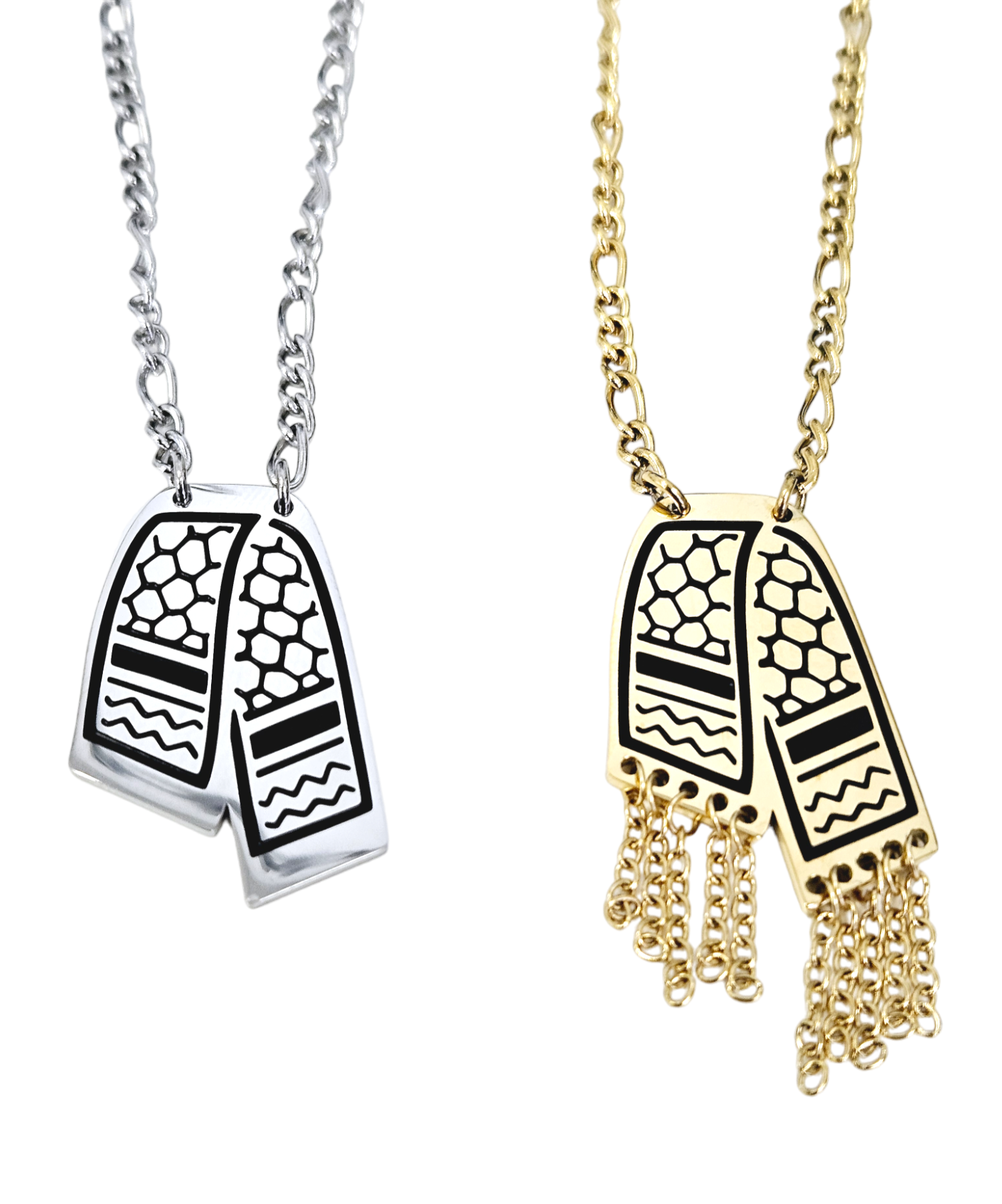 Keffiyeh Hatta Necklace - Kufiya Scarf design - Habibi Heritage