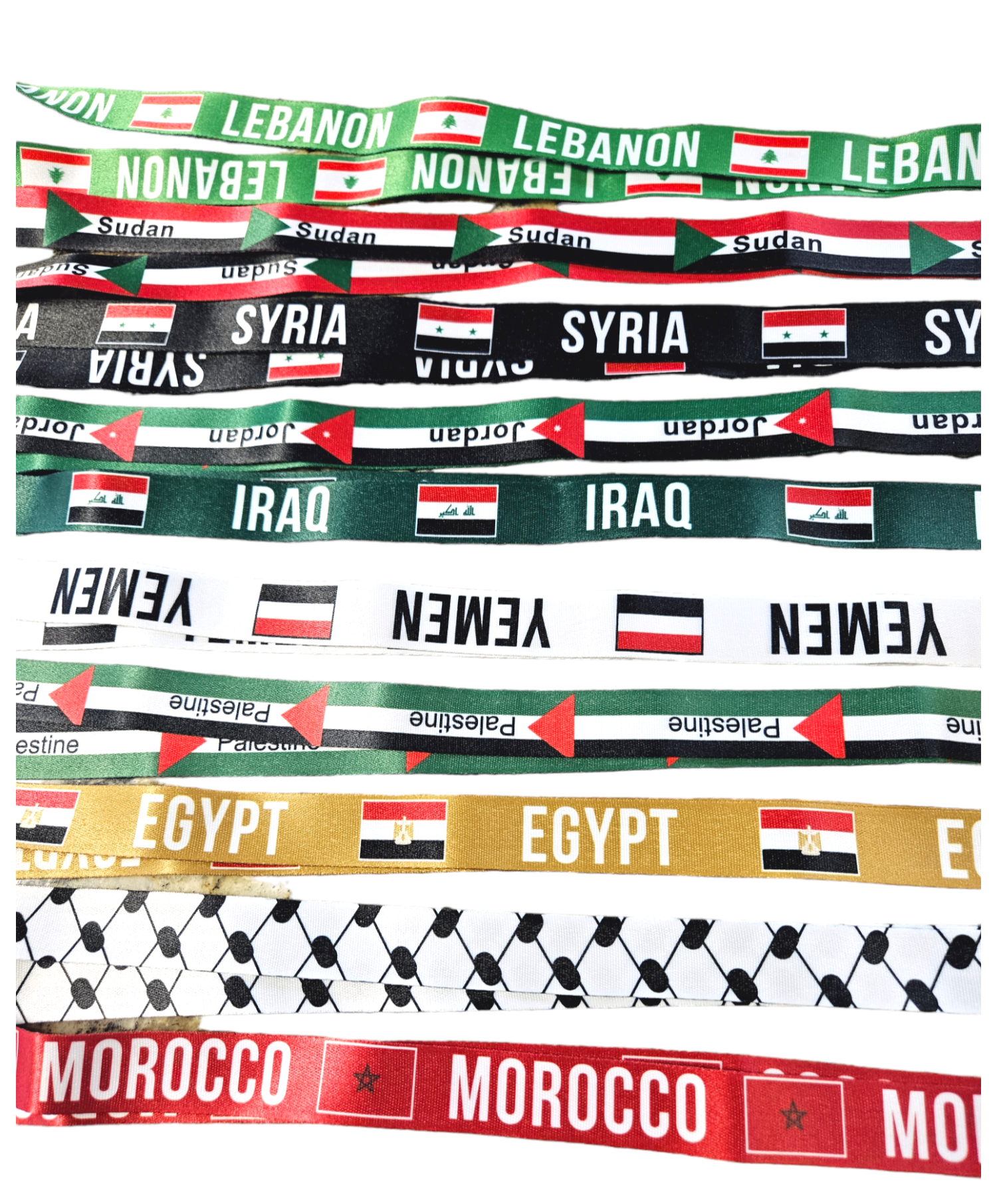 Lanyard - Country Key Holder / Badge Holder / ID Holder - Habibi Heritage