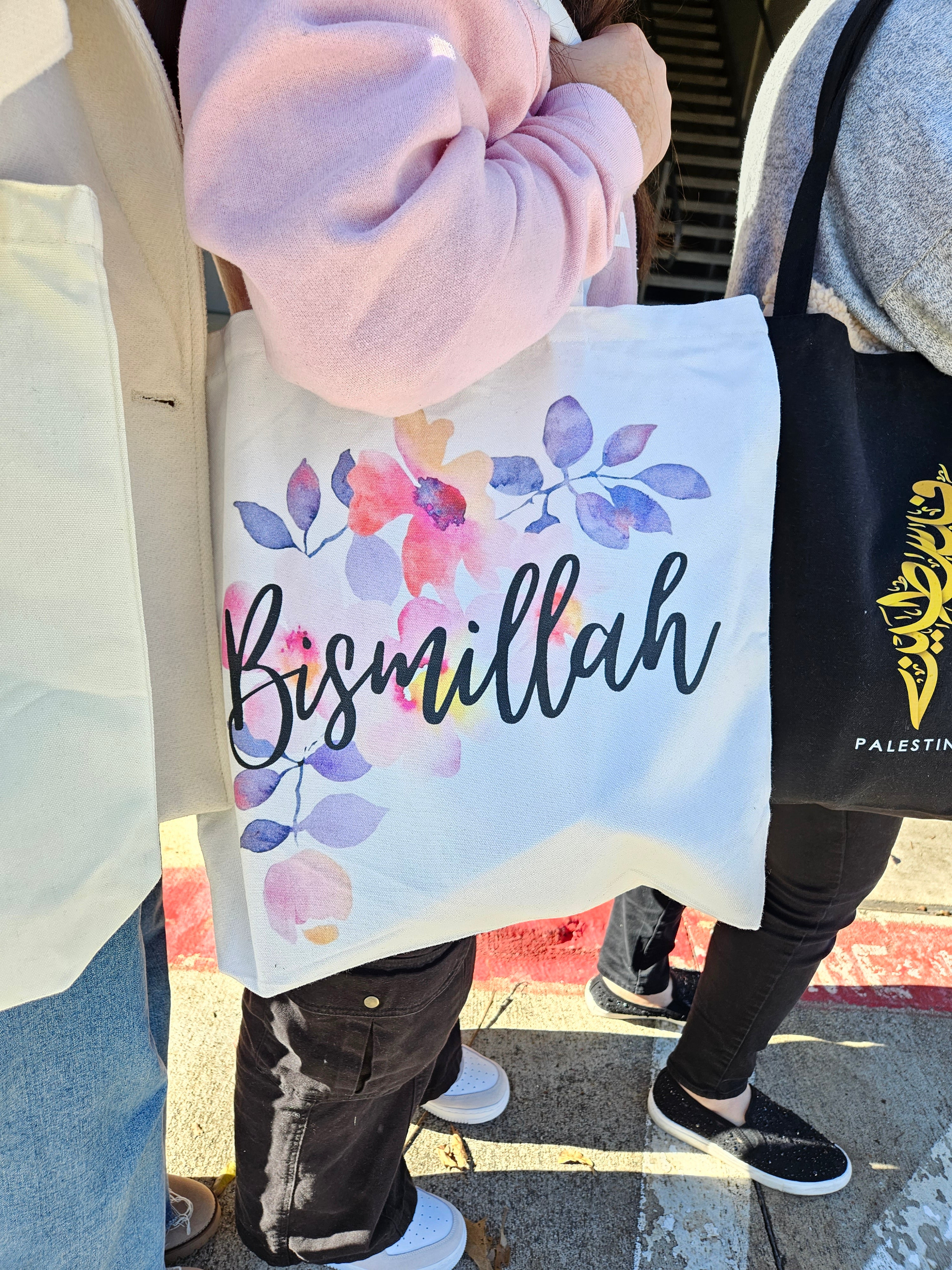 Bismillah Canvas Tote Bag - Habibi Heritage