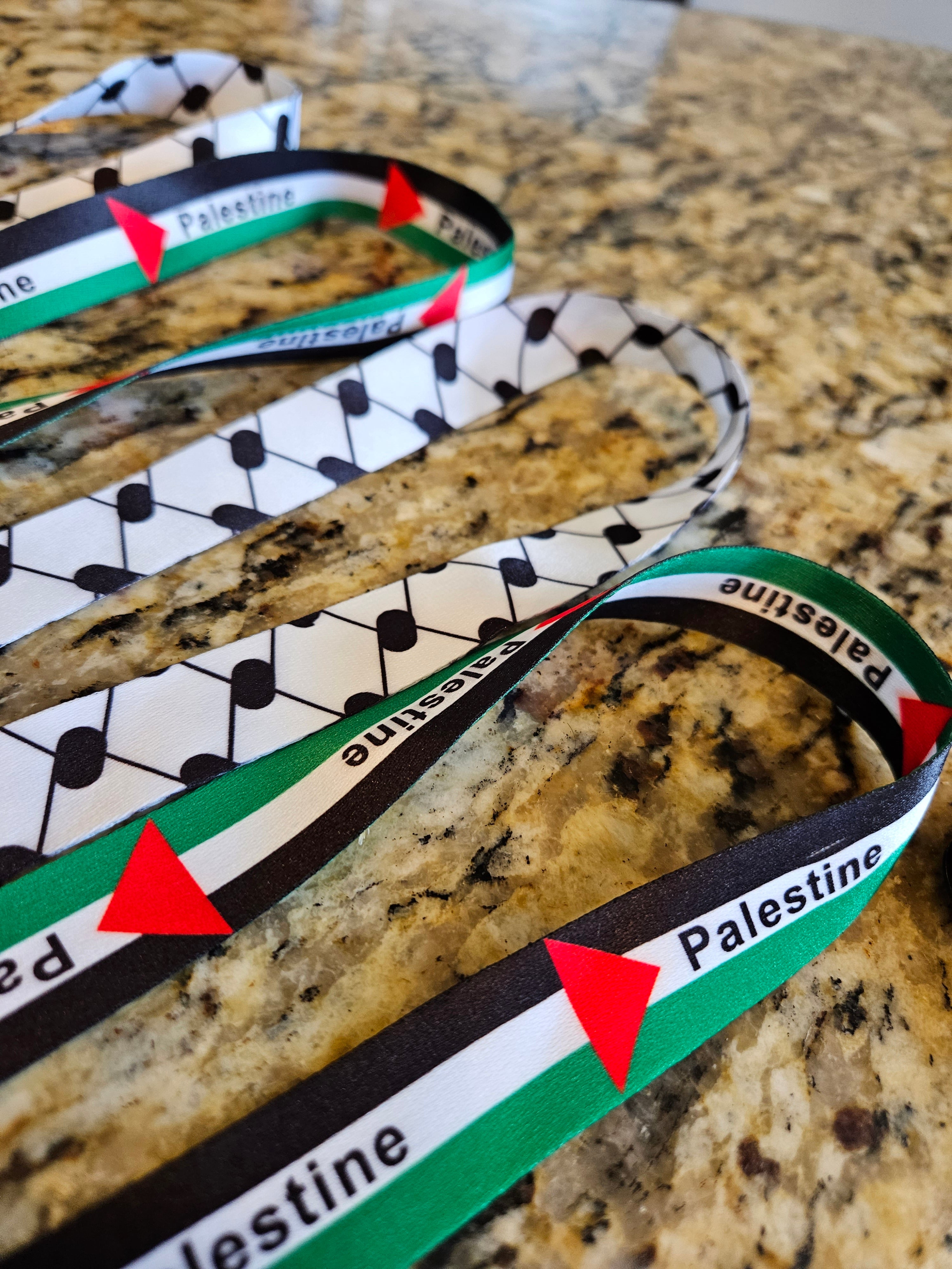 Lanyard - Palestine or Keffiyeh Key Holder / Badge Holder / ID Holder - Habibi Heritage