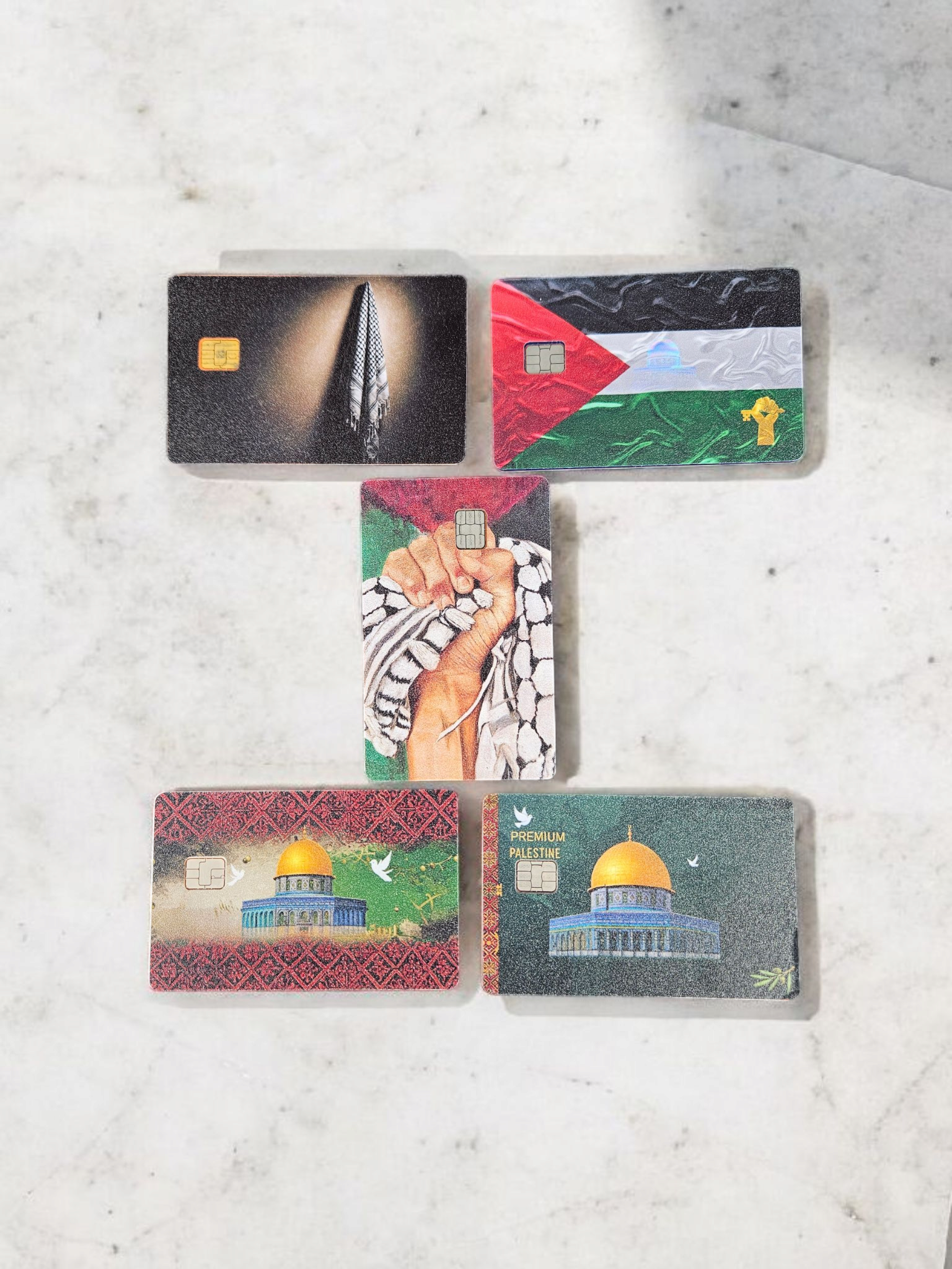 Palestine Credit Card Skin Palestinian keffiyeh Sticker for credit cards