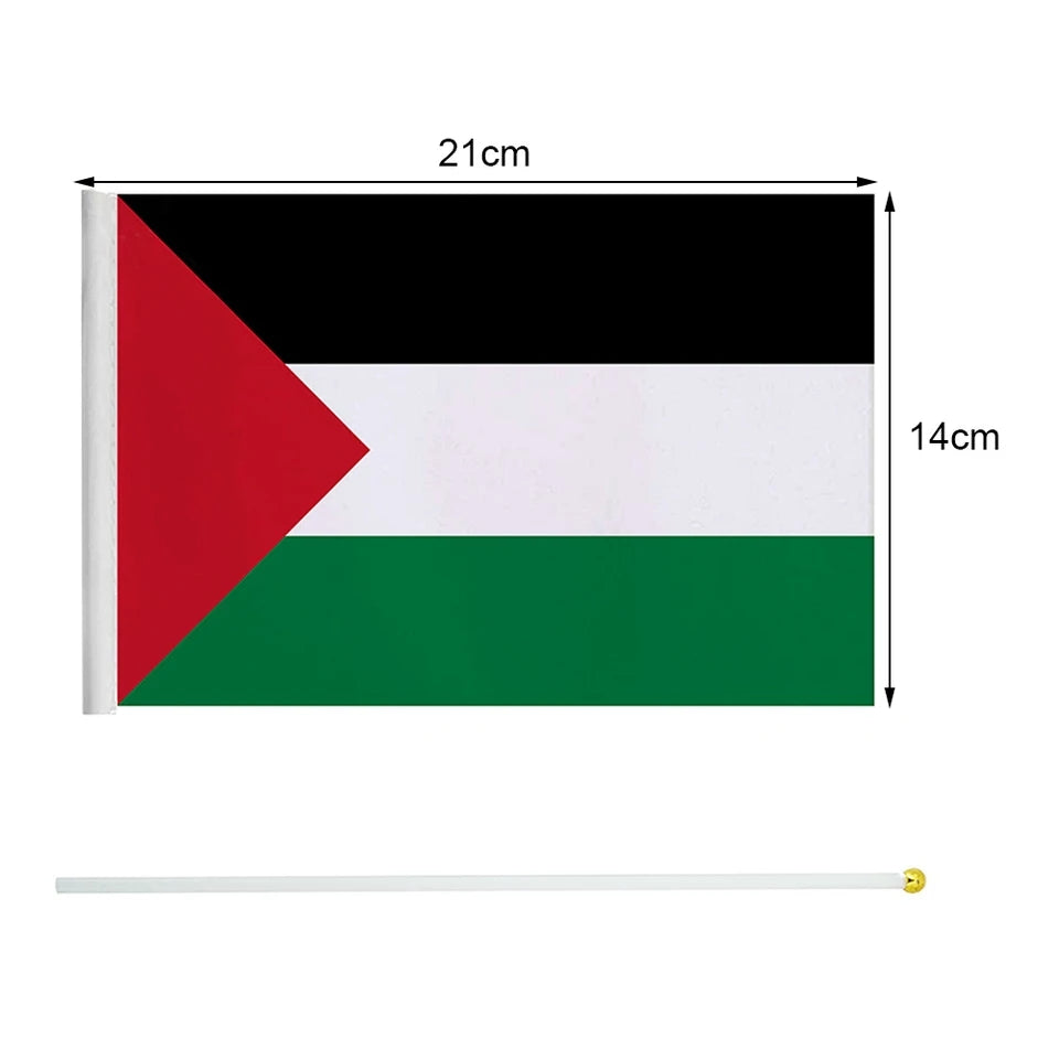 Small Palestine Flag 5 or 10 pack  14x21cm (5.5x8.3in) Handheld - Habibi Heritage