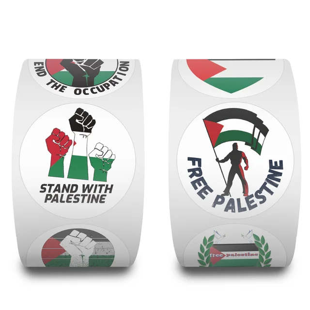 500 Count Roll Palestine Stickers - Palestinian stickers