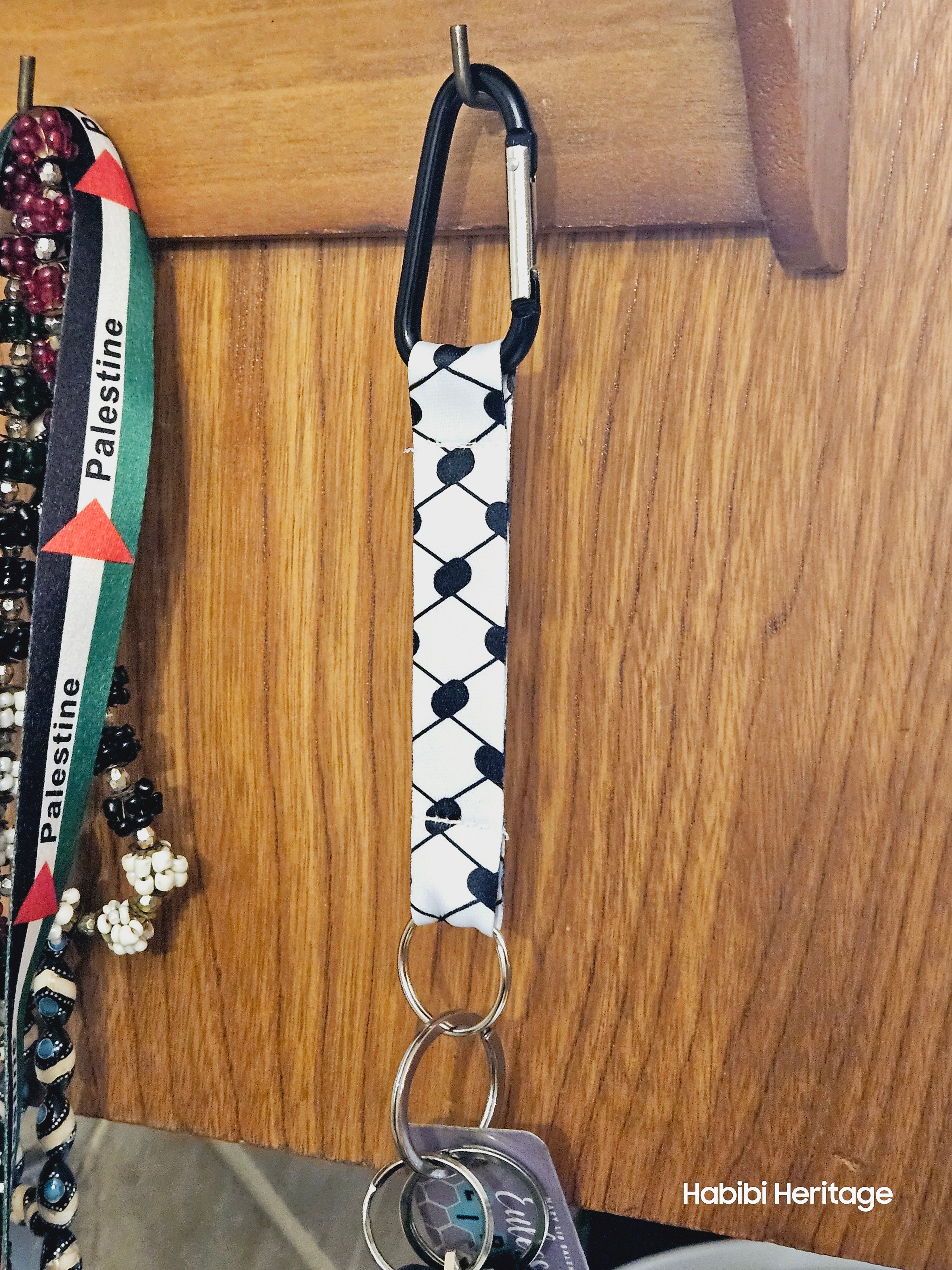 Keffiyeh Keychain - Kufiya Keyring - Habibi Heritage