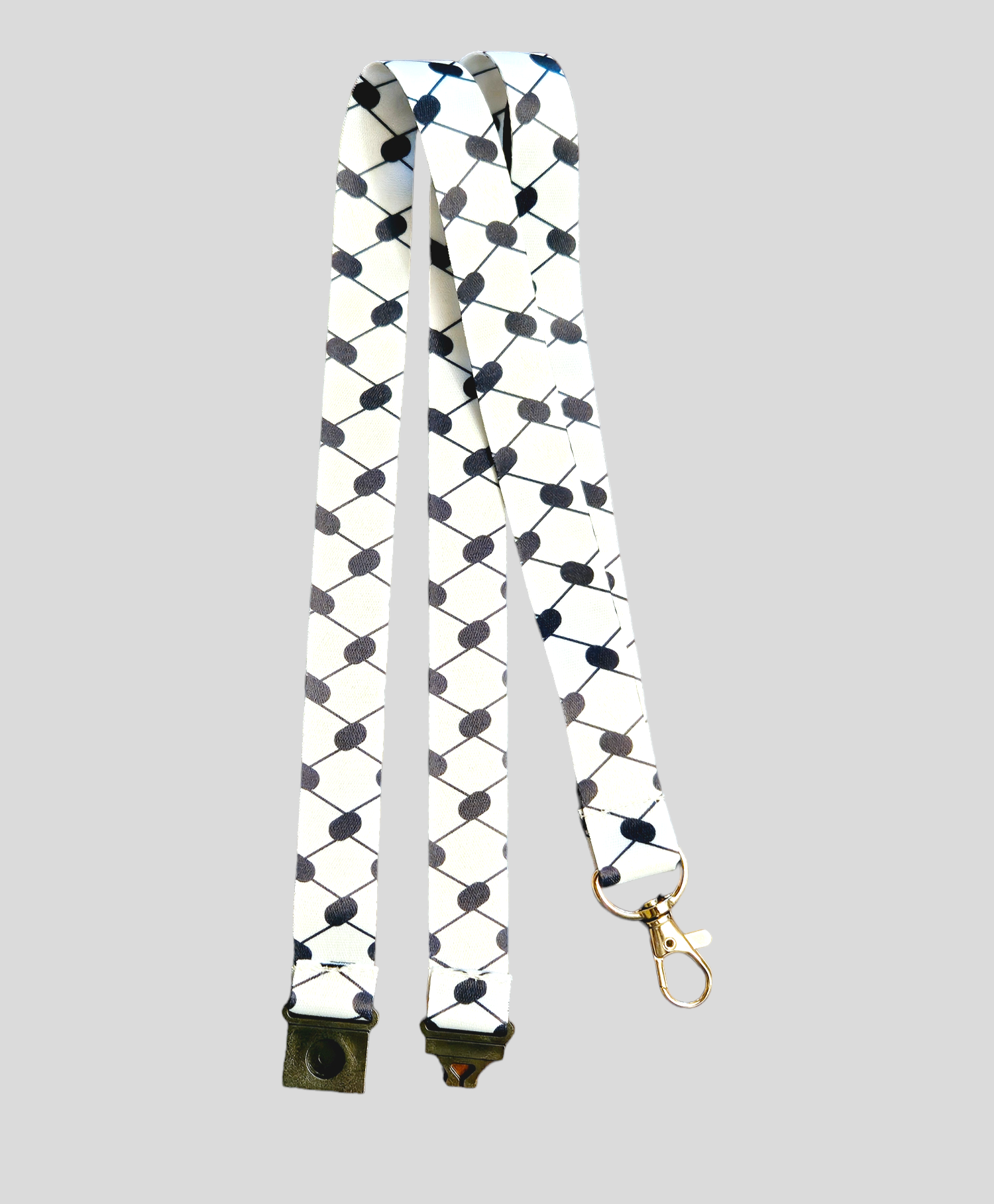 Lanyard - Palestine or Keffiyeh Key Holder / Badge Holder / ID Holder - Habibi Heritage