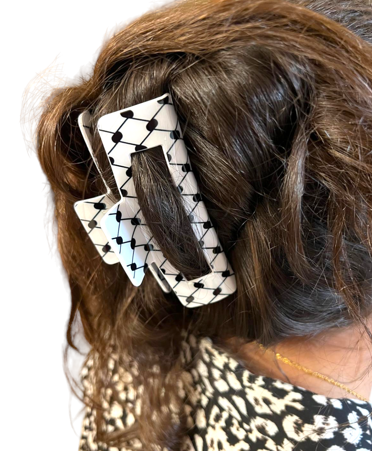 Keffiyeh Hair Clip Large Hatta kufiya Hair Claw