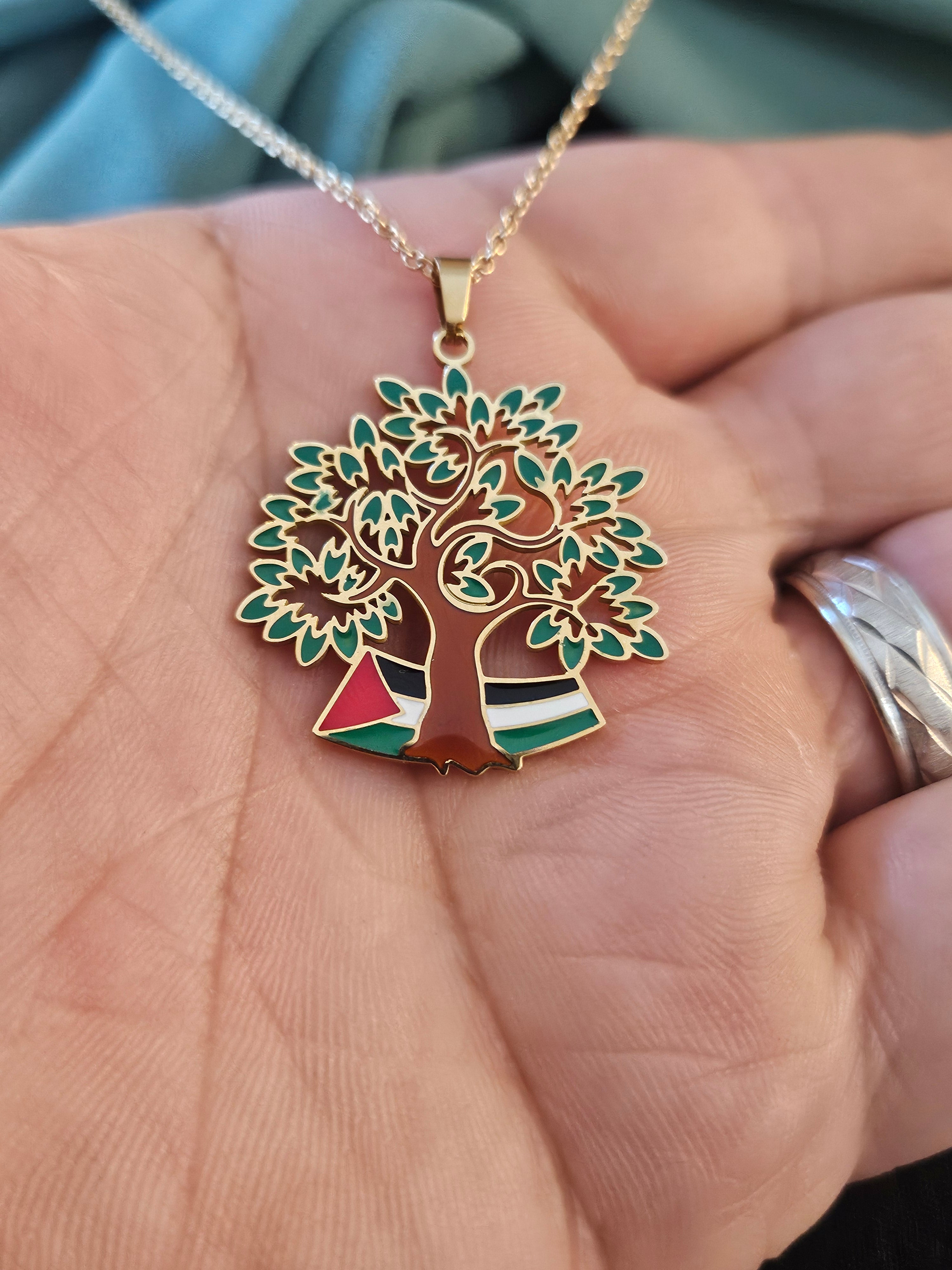 Palestine Olive Tree Necklace